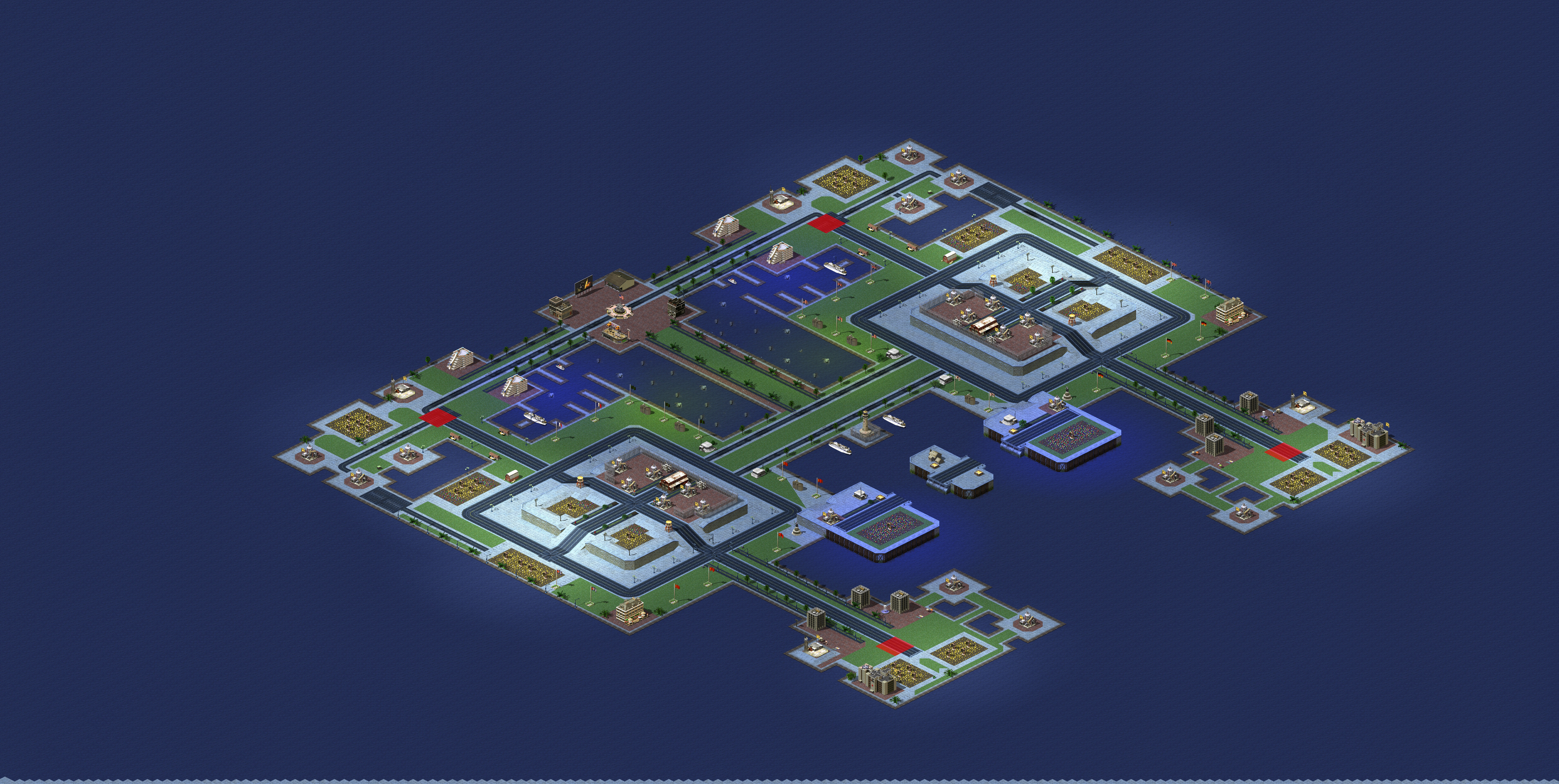Rendered map: 灯塔港湾v2 - 尤复赛事