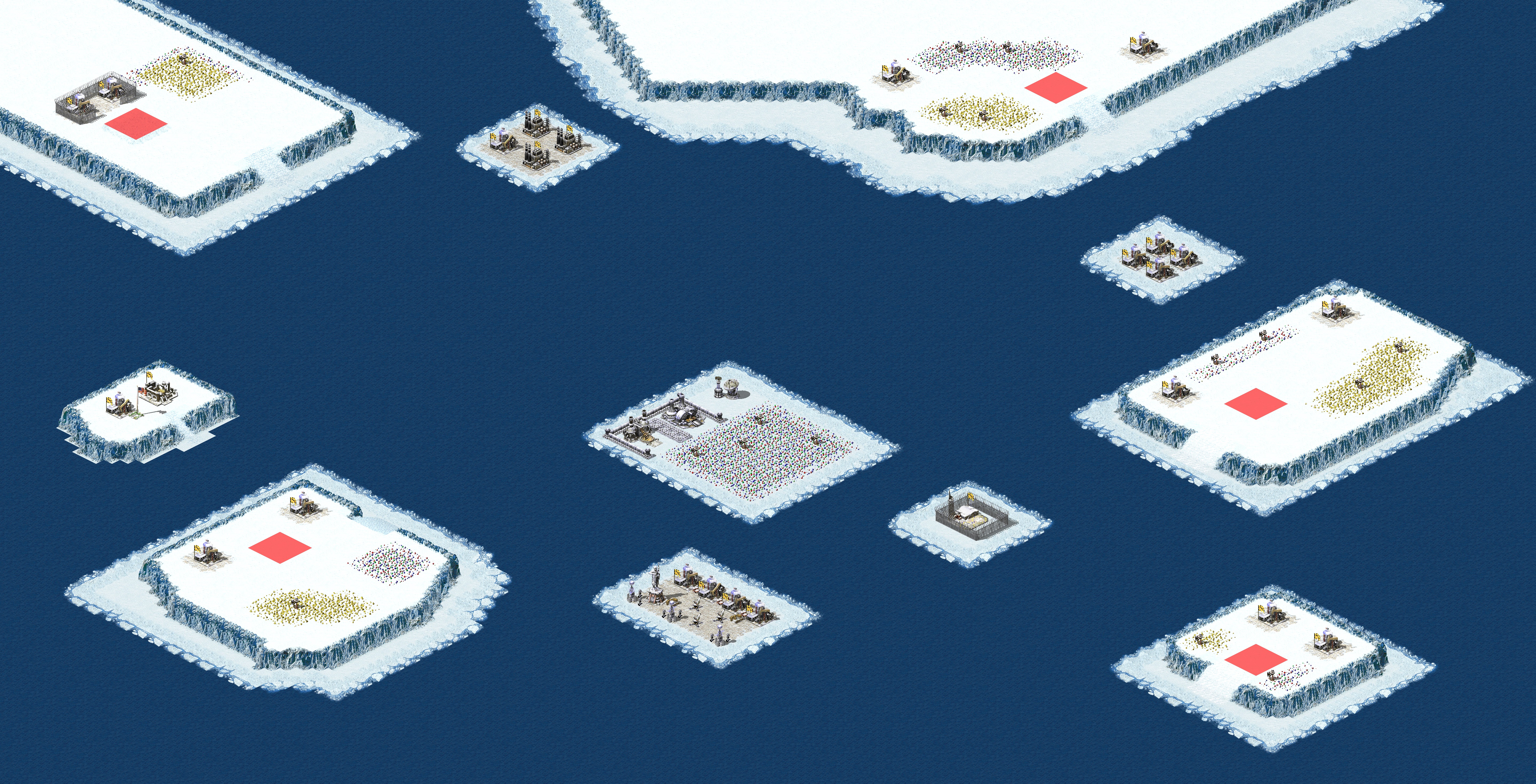 Rendered map: Frozen Ocean