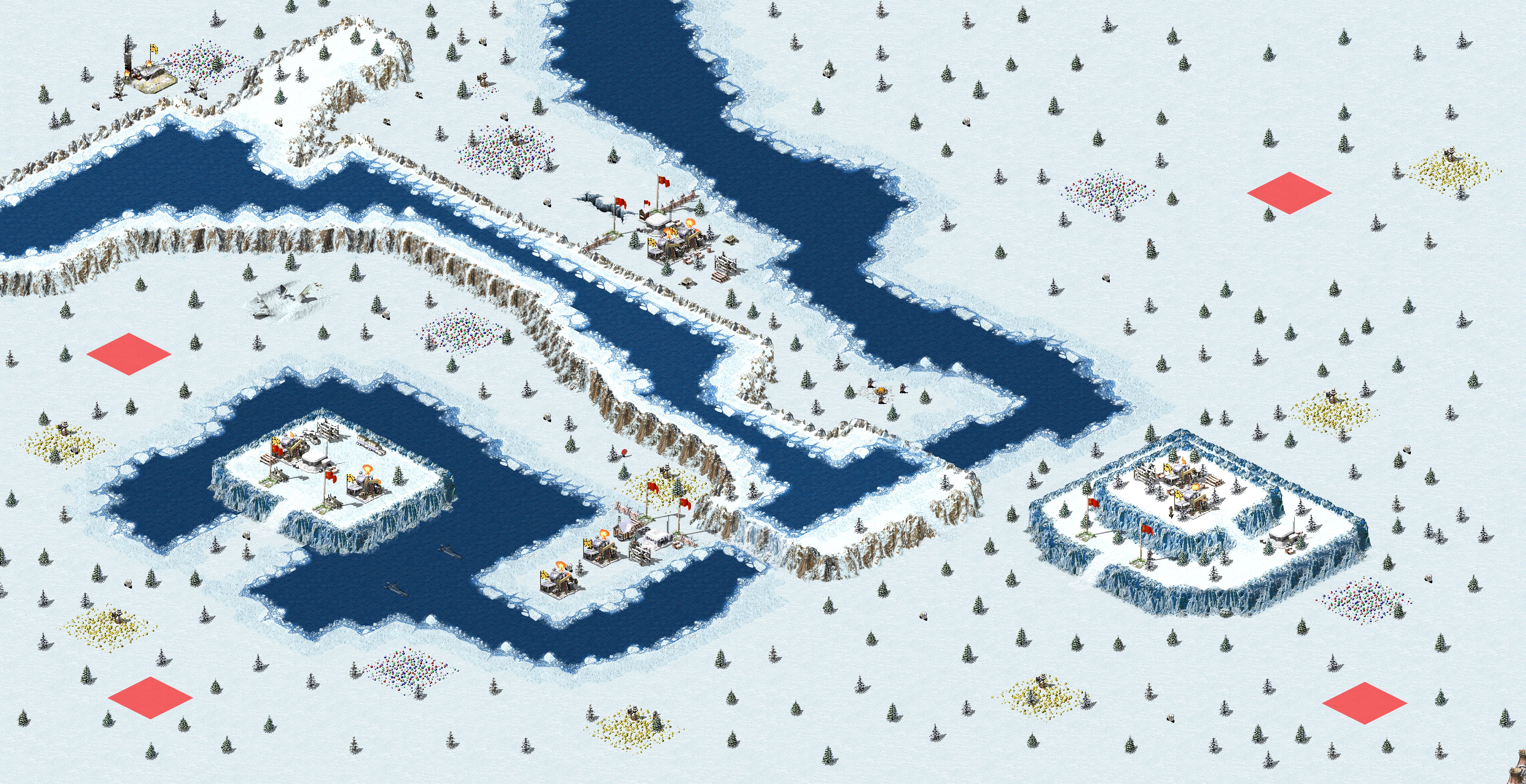 Rendered map: russian tundra