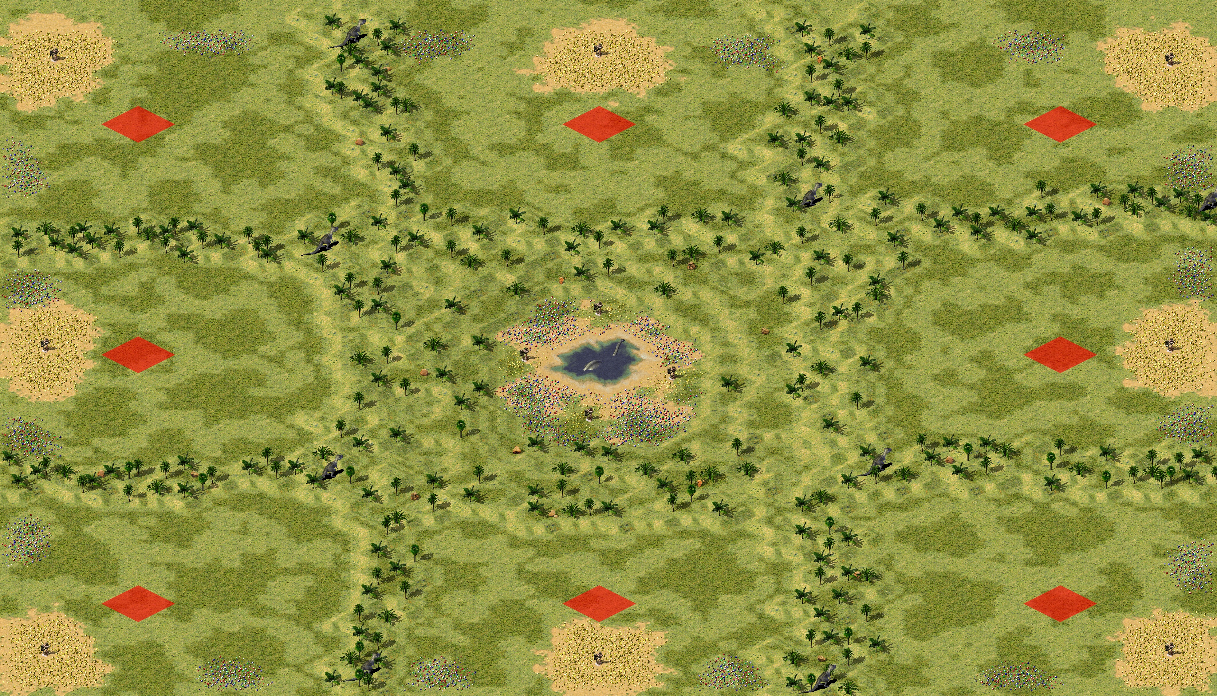 Rendered map: Monster Movie (Dino Fixed)