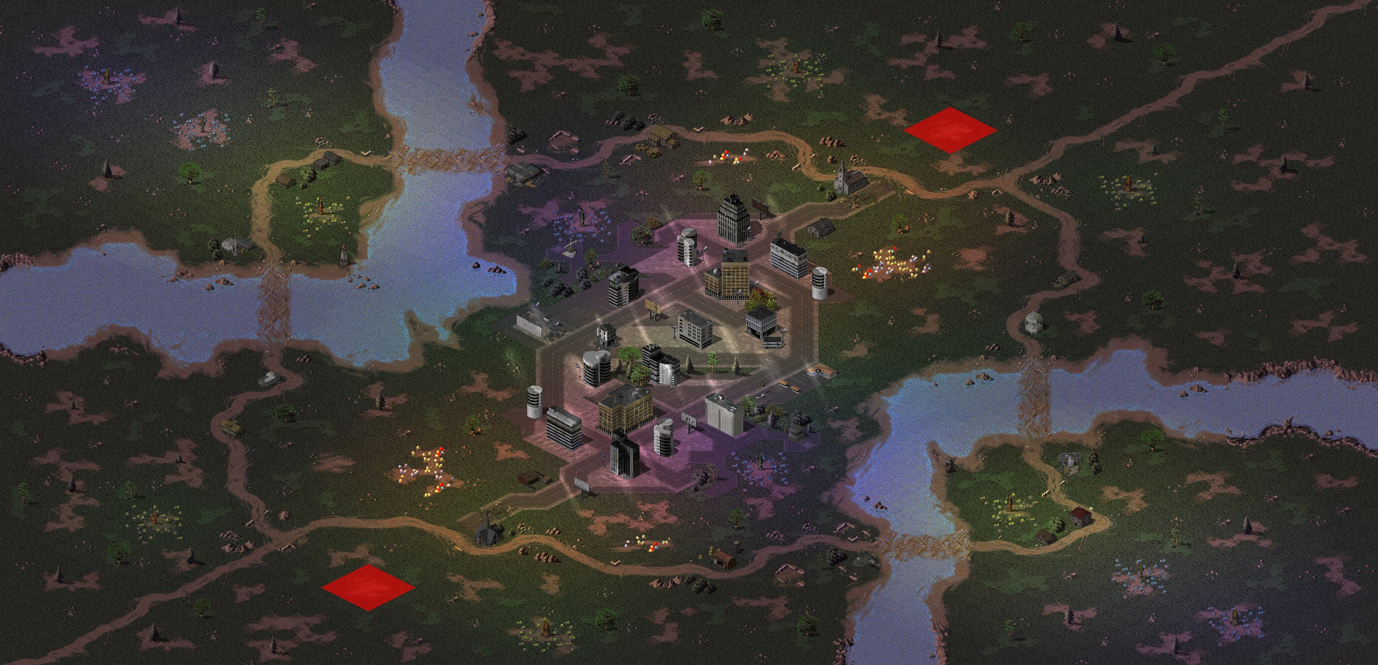 Rendered map: Small Town USA
