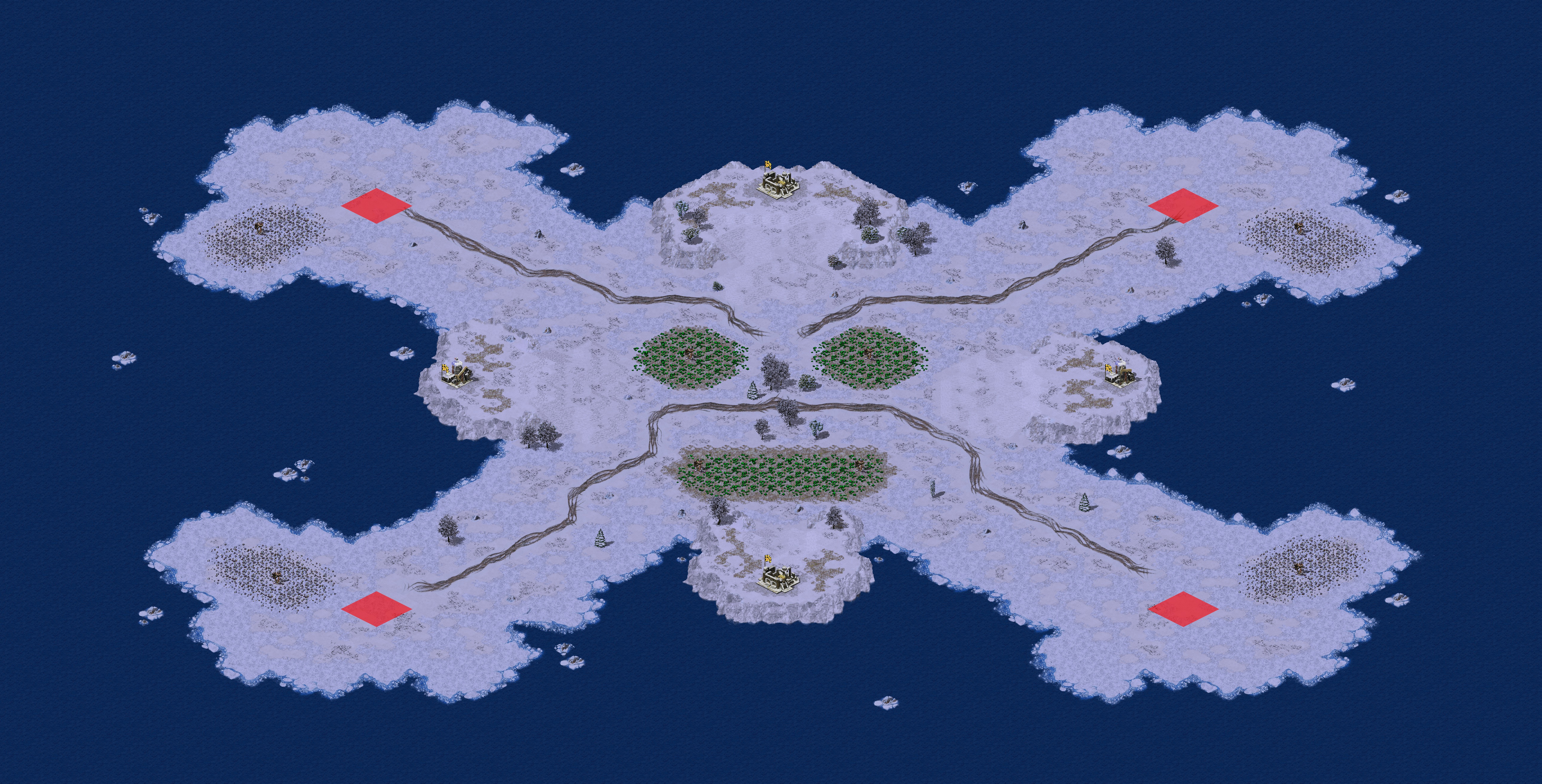 Rendered map: Face Down