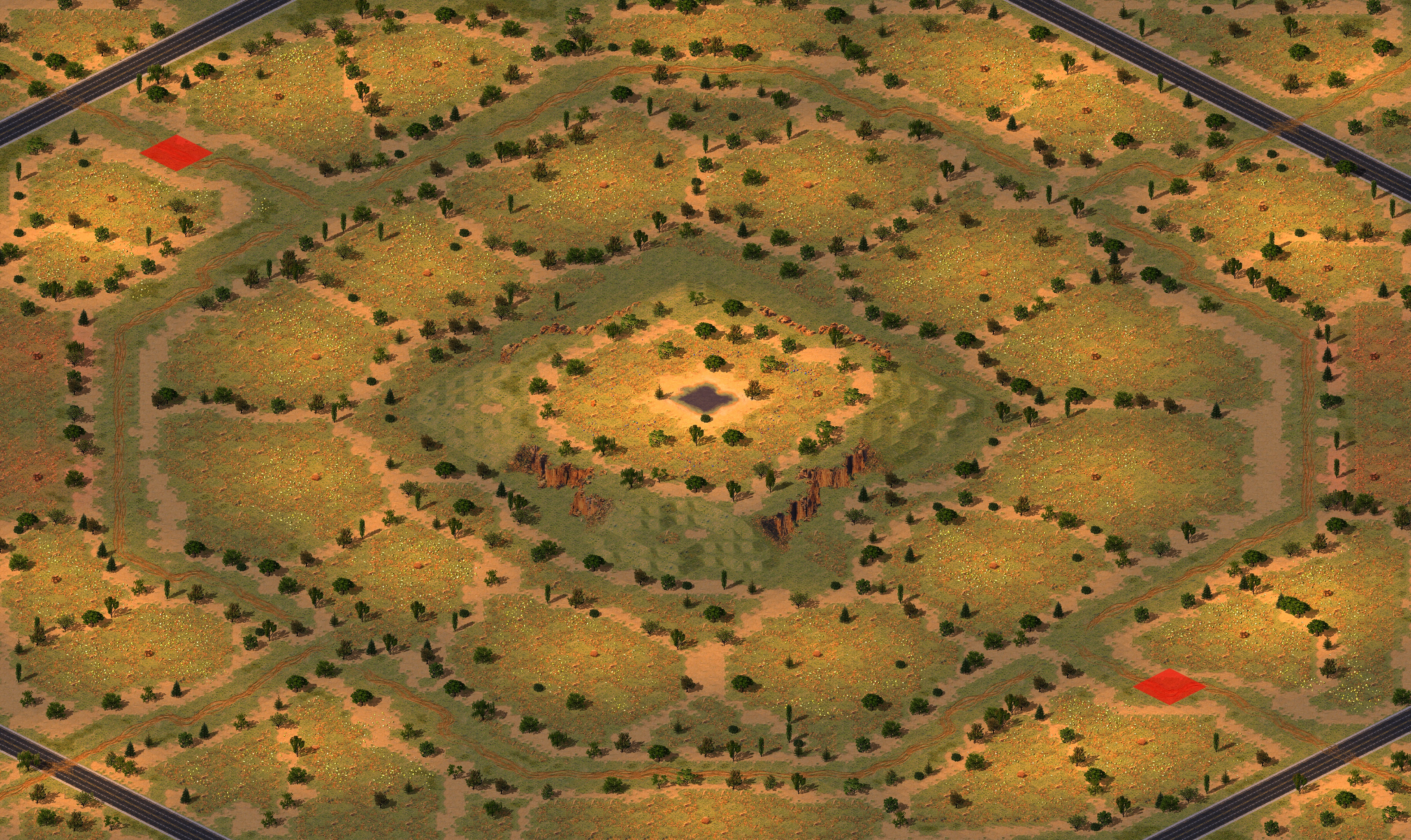 Rendered map: Buffed - Golden Fields