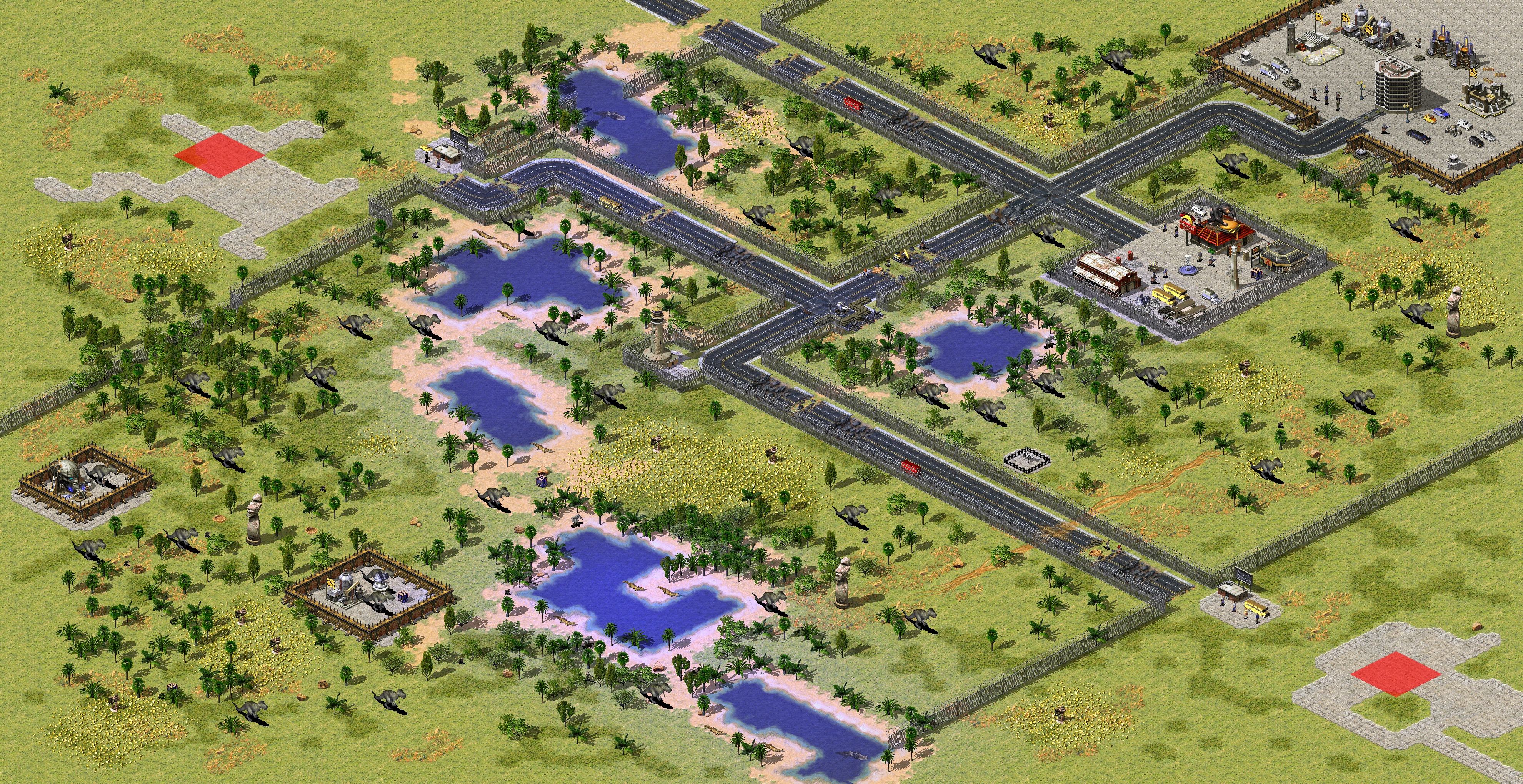 Rendered map: jurassic park