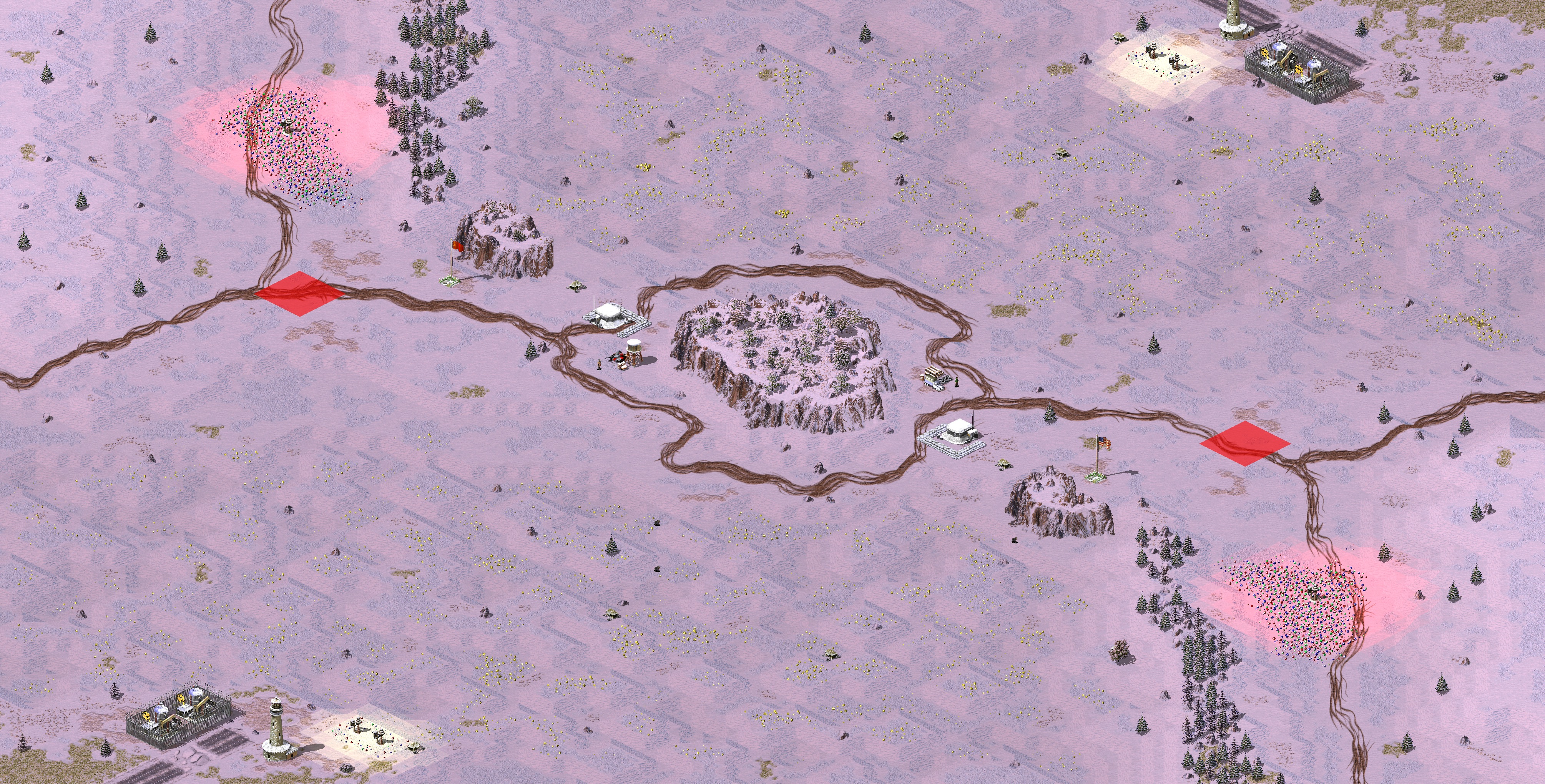 Rendered map: 边境冲突