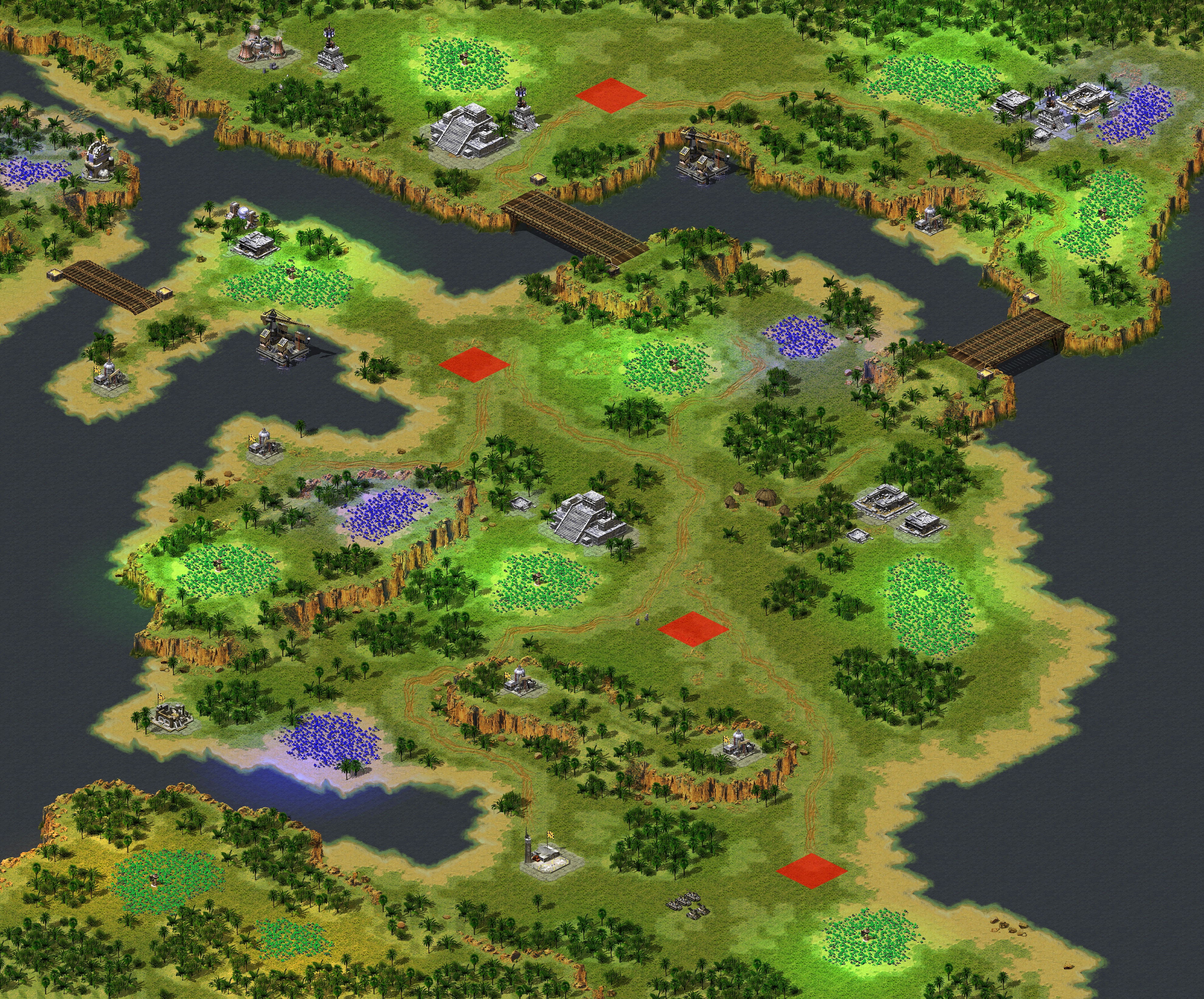 Rendered map: [YR] Yuri Campaign - Map 2