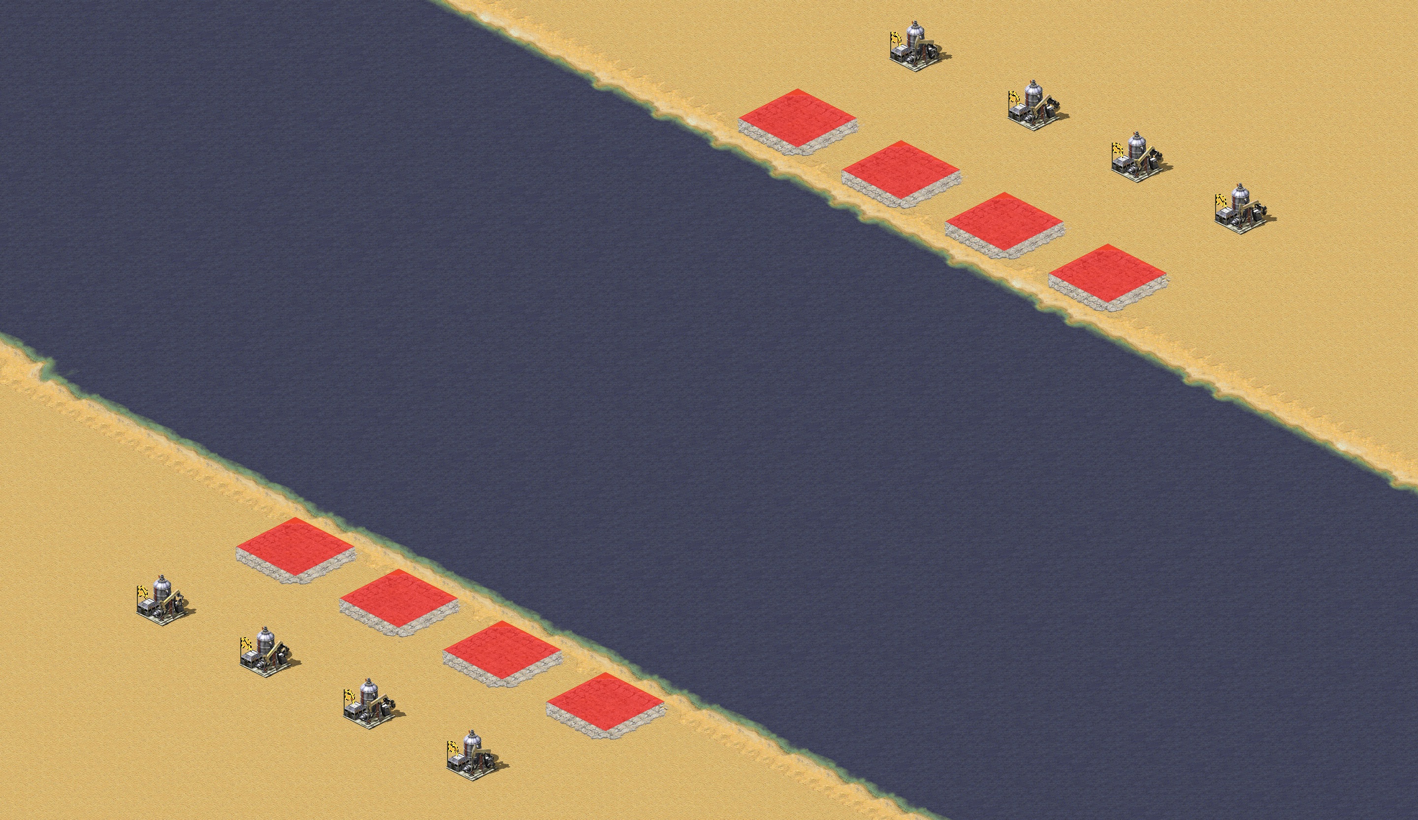 Rendered map: No Retreat Naval Battle (4v4)