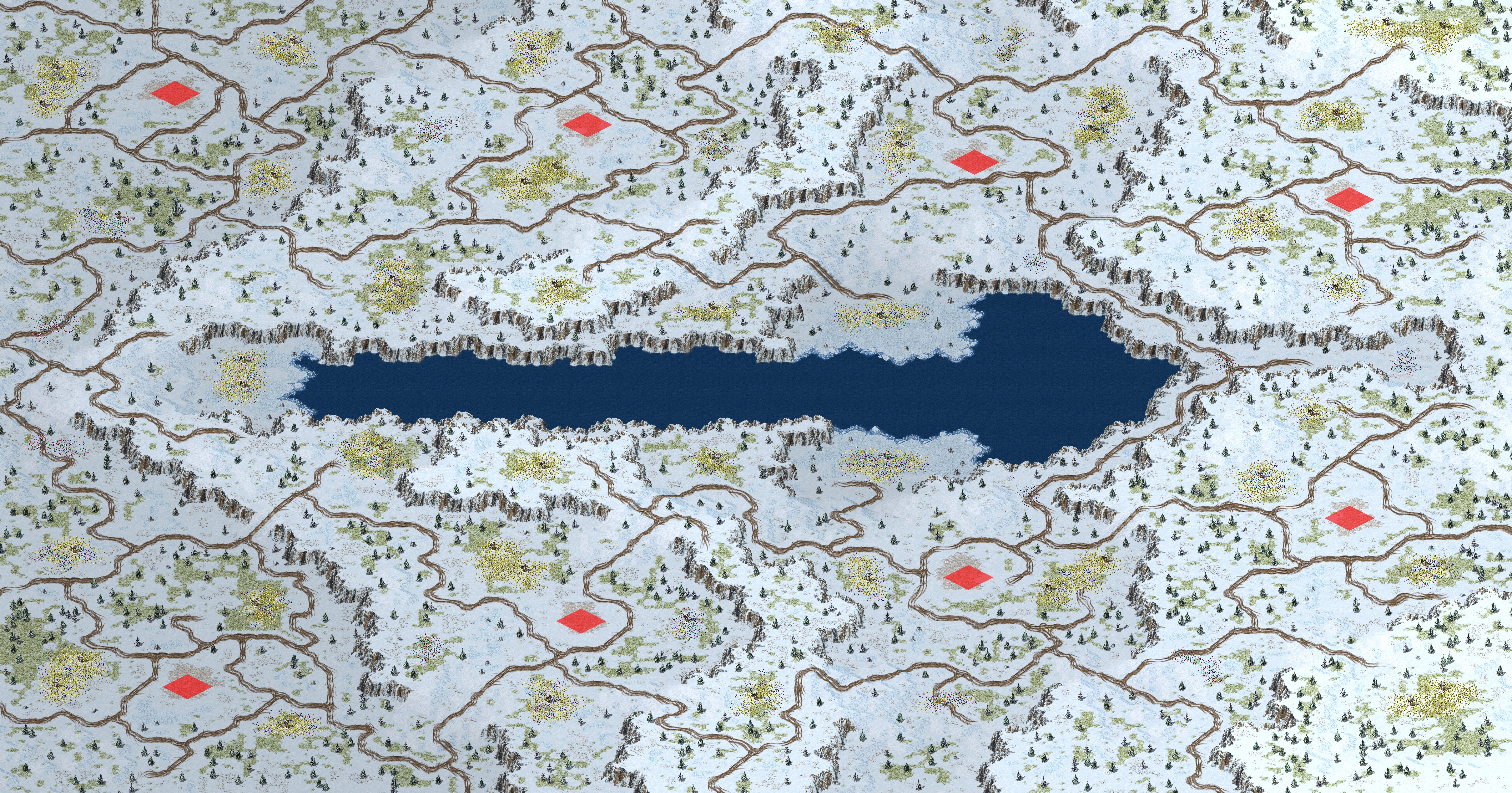 Rendered map: Winter Tear Snowy Field