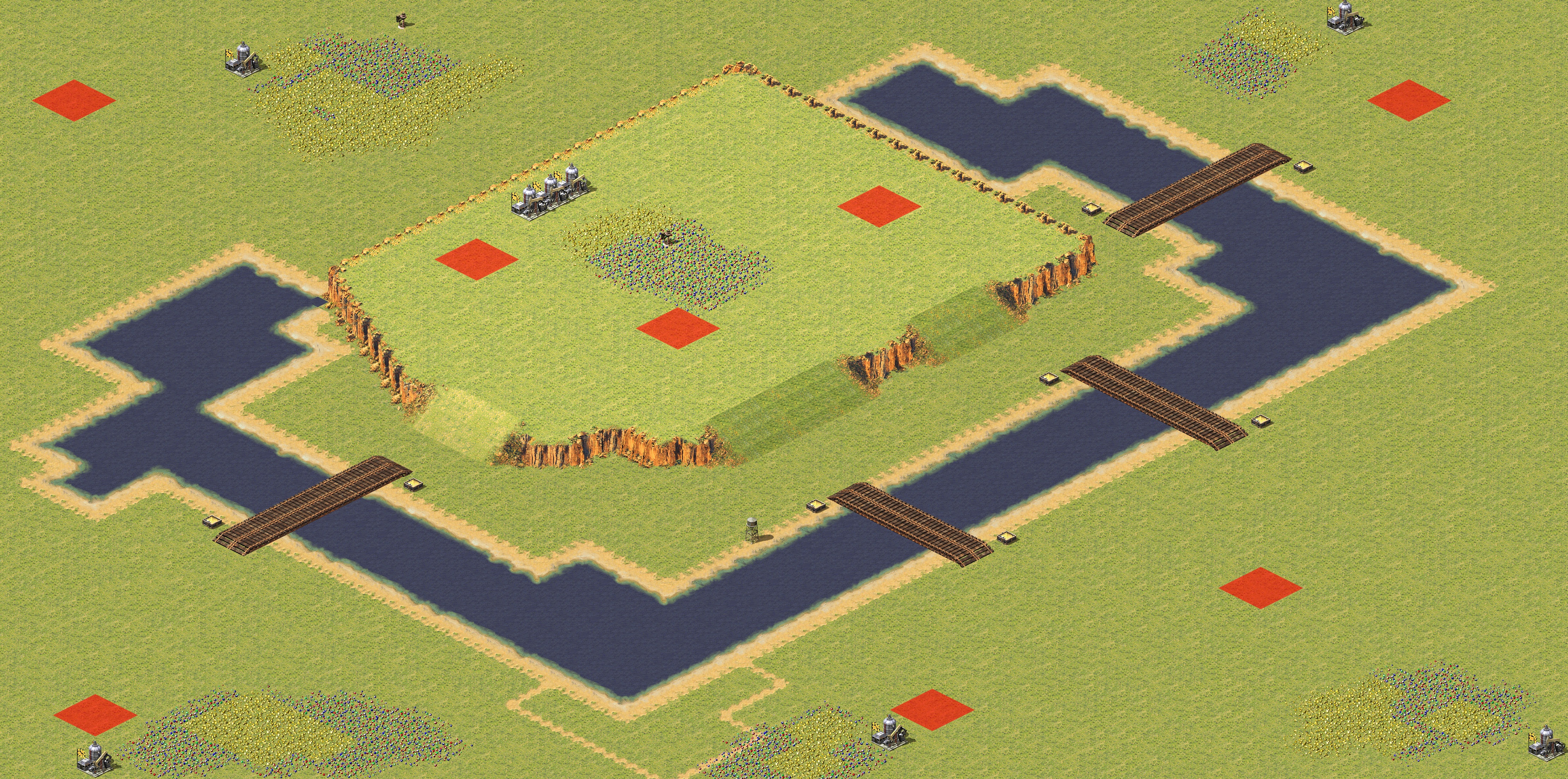 Rendered map: Three Brothers Battle