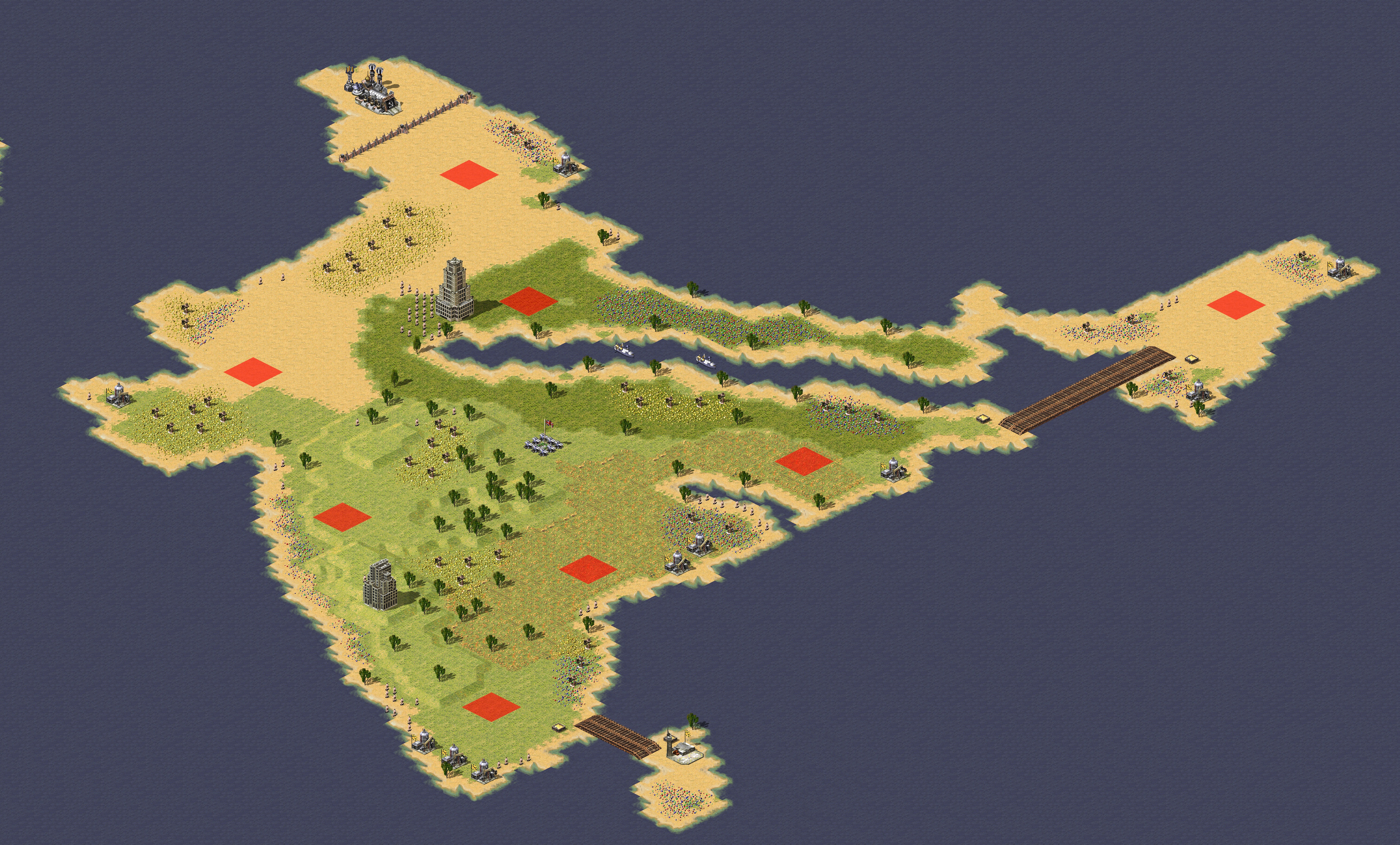 Rendered map: India Patch of Land