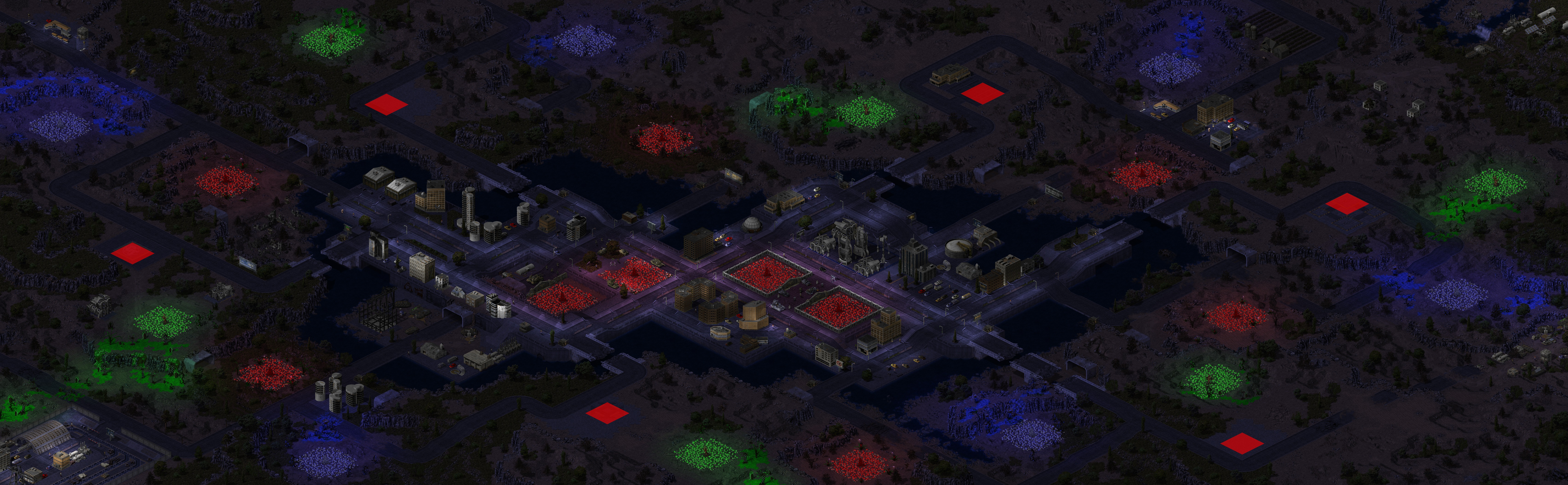 Rendered map: Island City