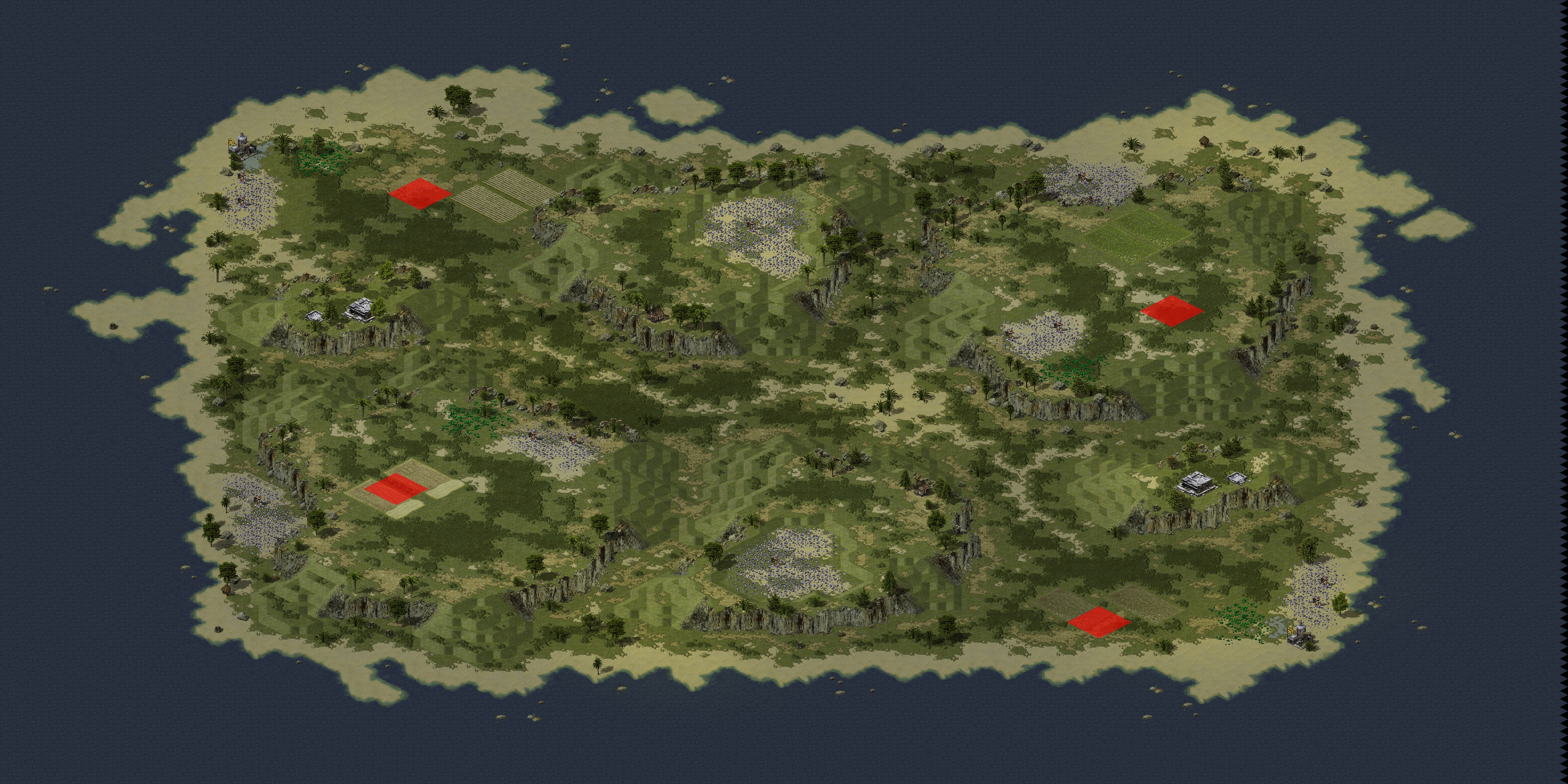 Rendered map: Lakeside Plateaus