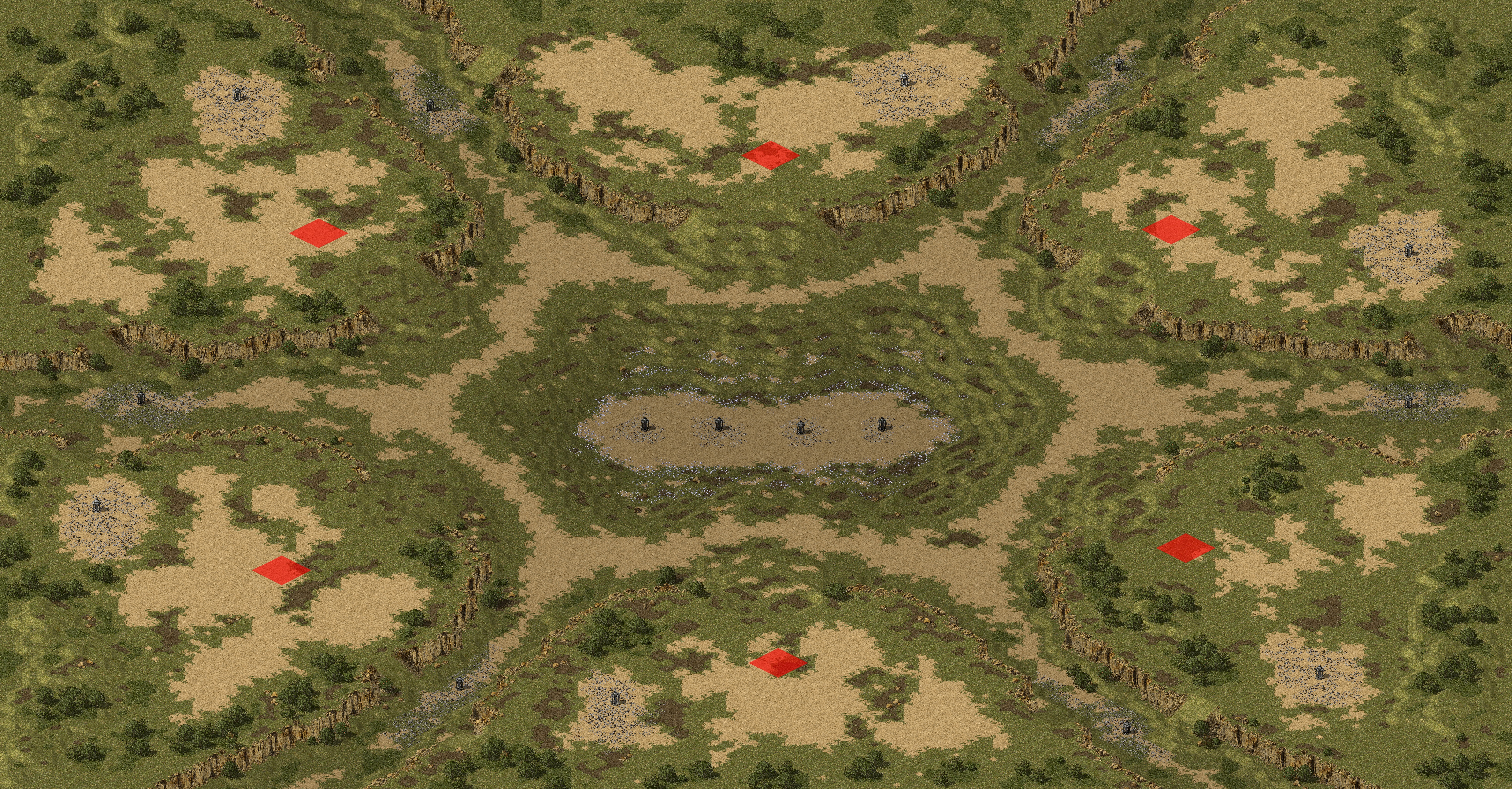 Rendered map: DEFCON Six