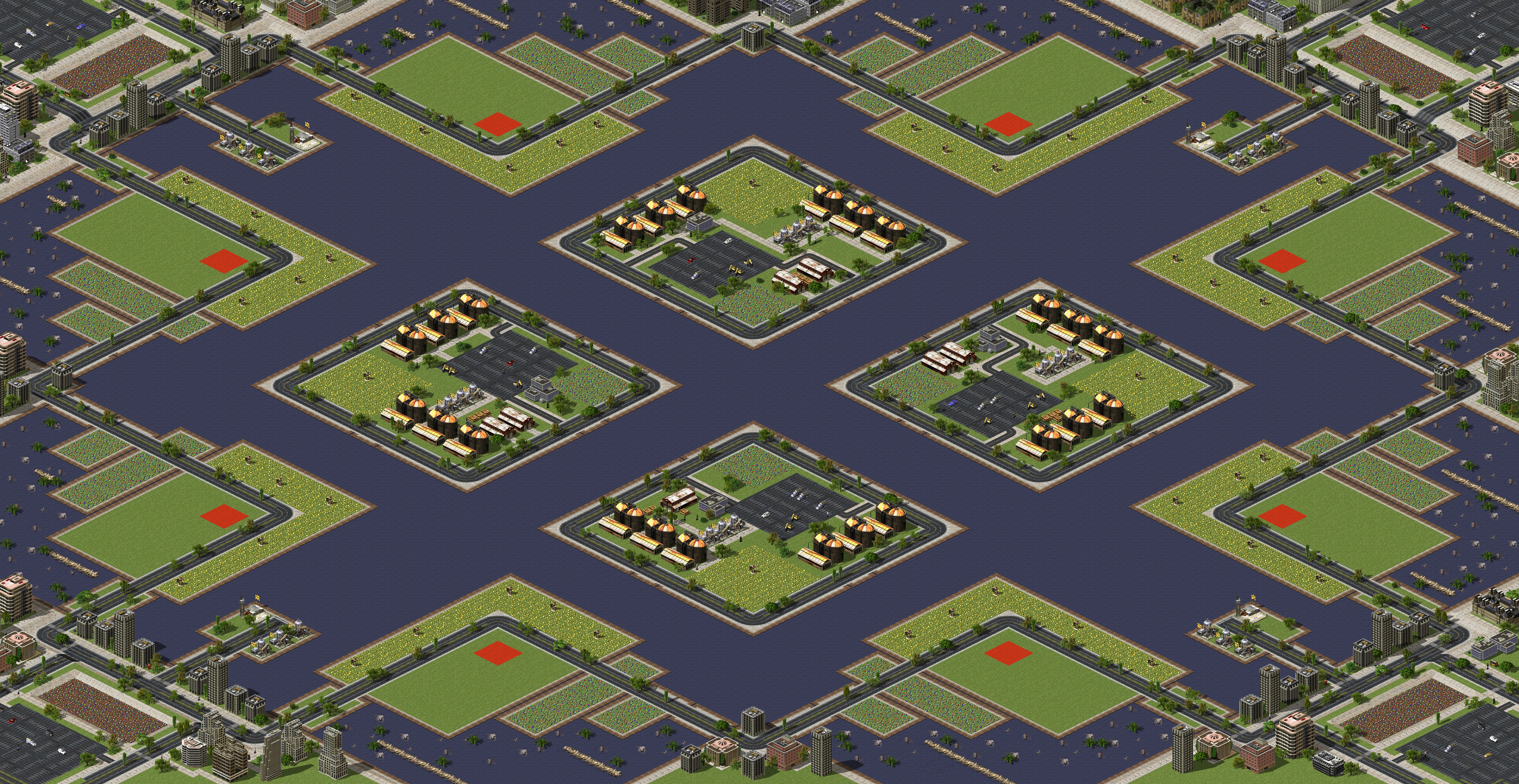 Rendered map: City Land & Sea