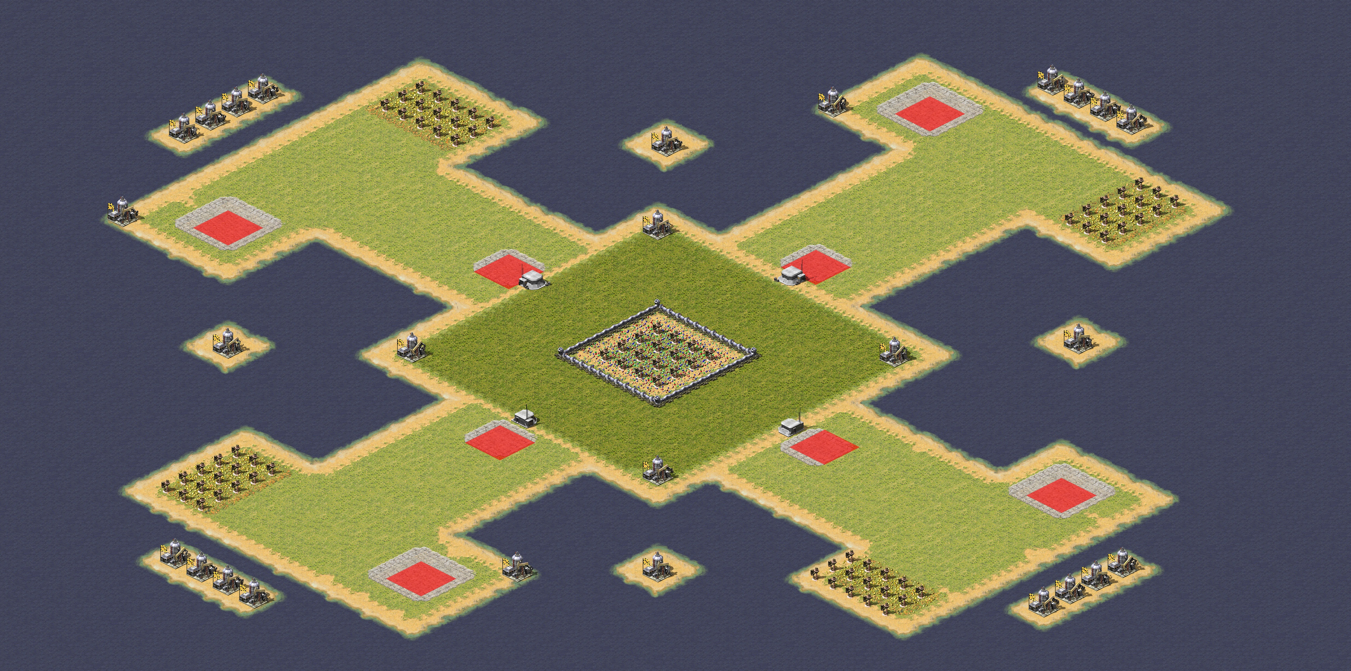 Rendered map: 两人一块地之一人在前