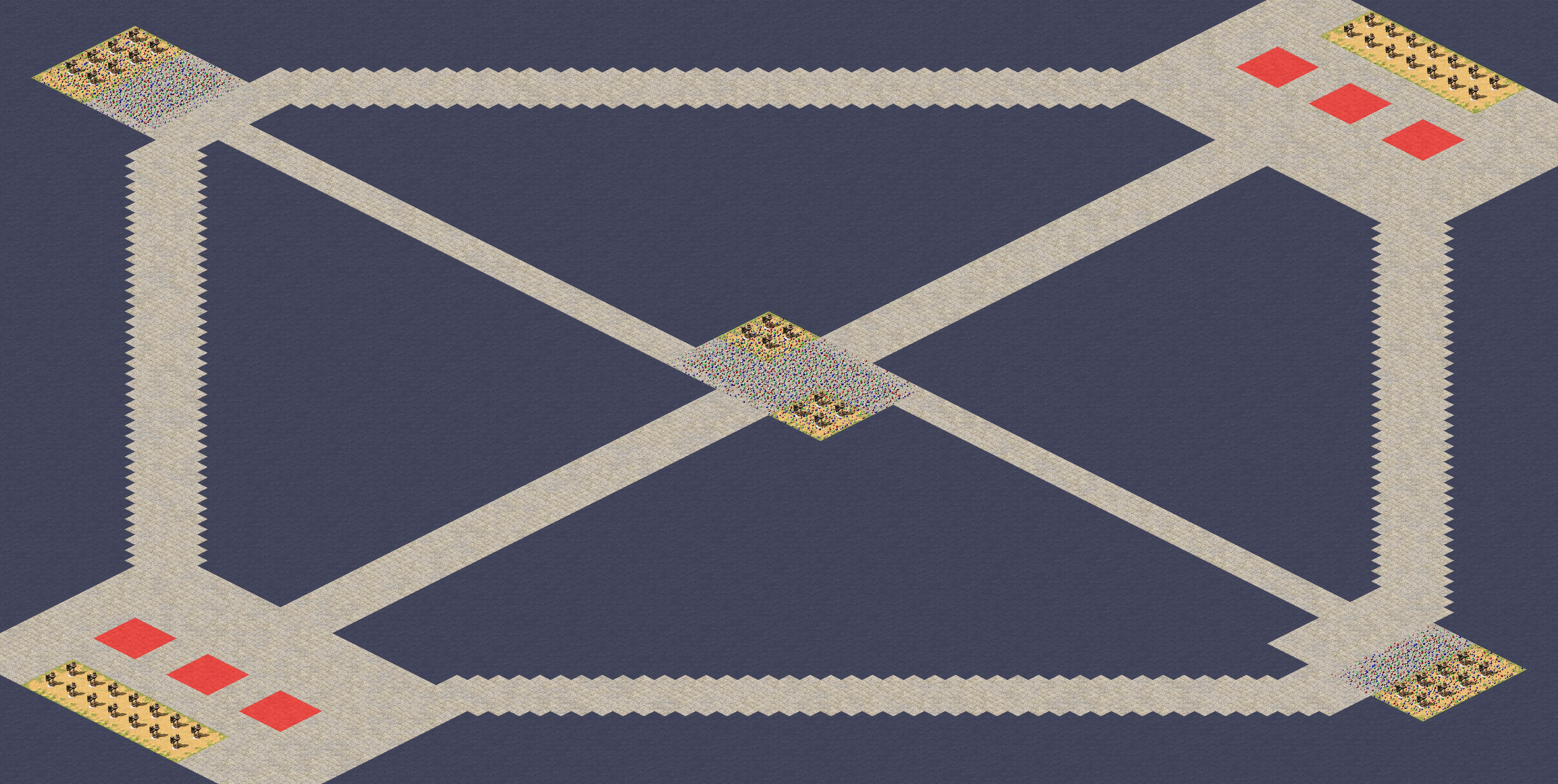 Rendered map: Three Paths