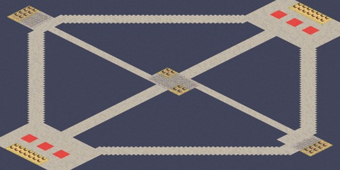 Rendered preview of Three Paths
