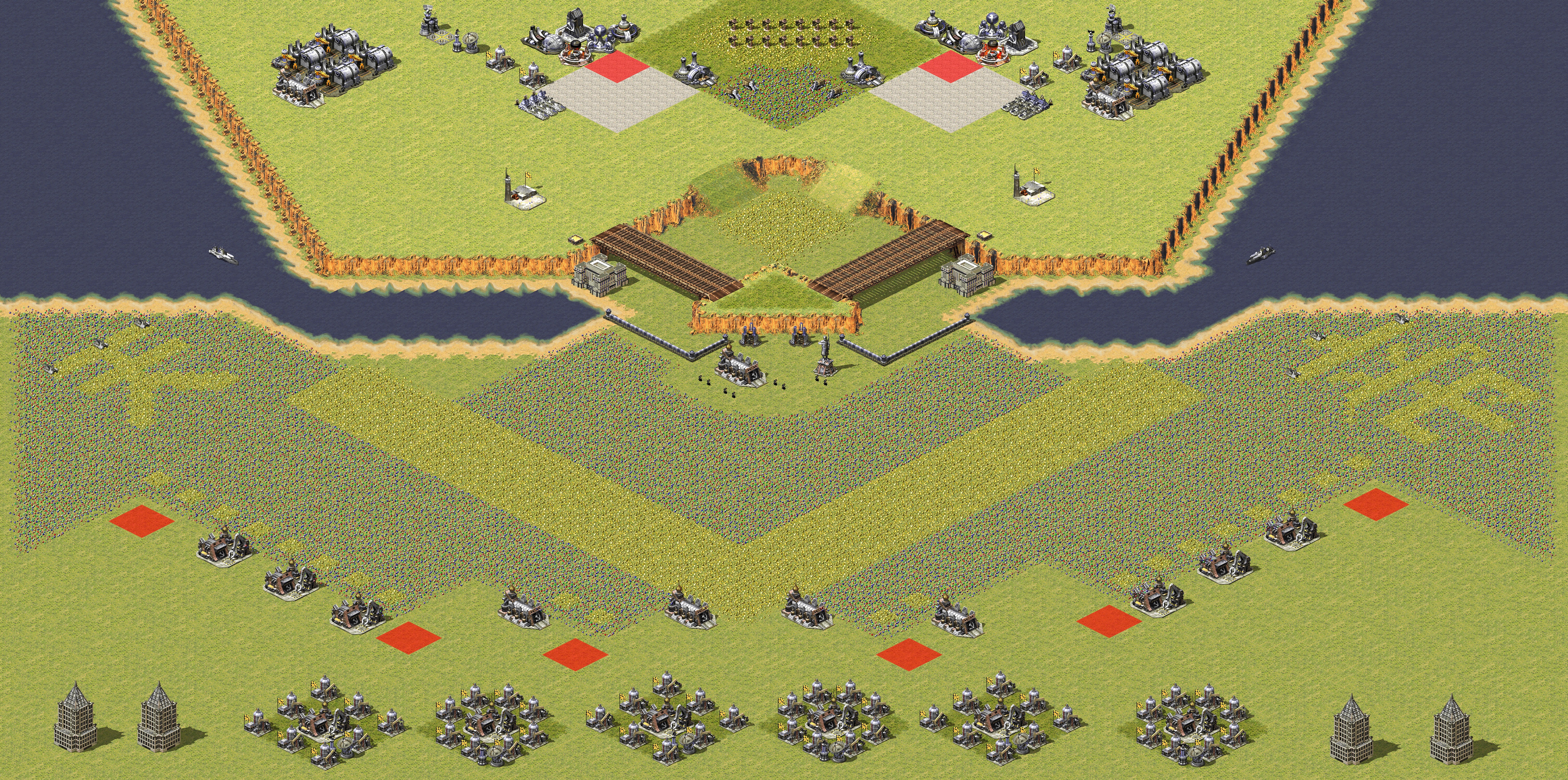 Rendered map: 2 Allied 6 Yuri Impenetrable (8)