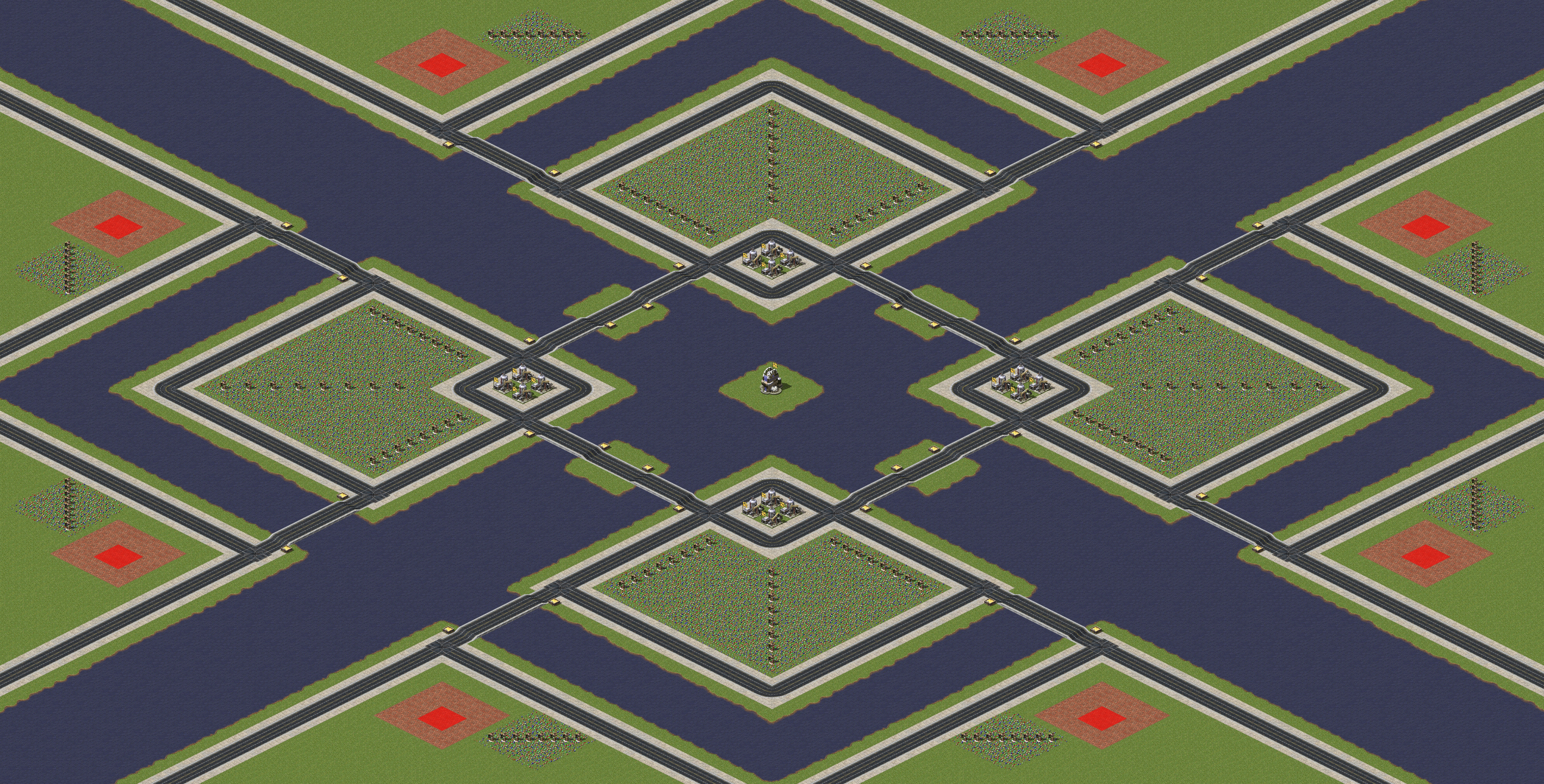 Rendered map: Land and Sea Clash