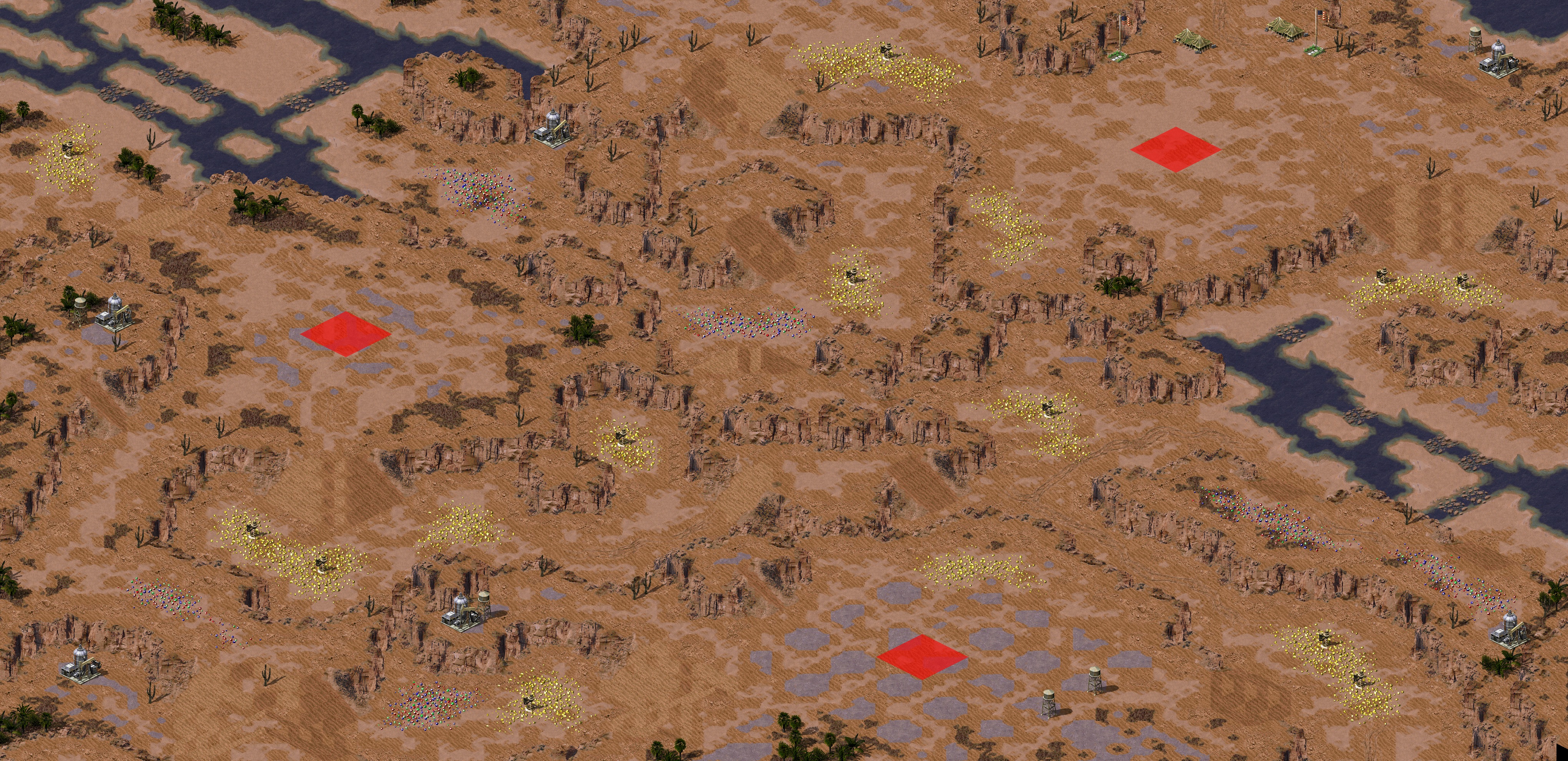 Rendered map: Minos Desert