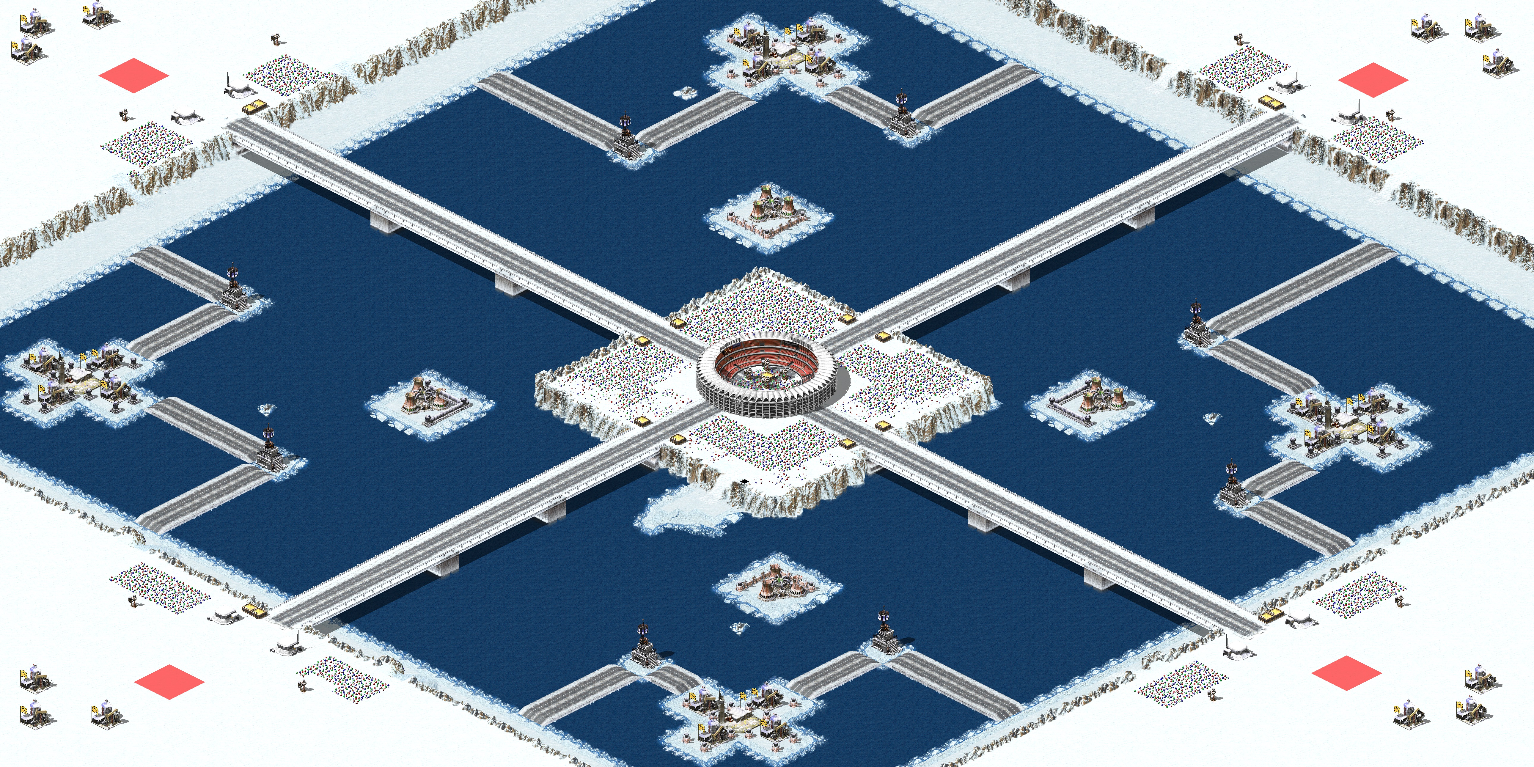 Rendered map: Bridges to Nowhere