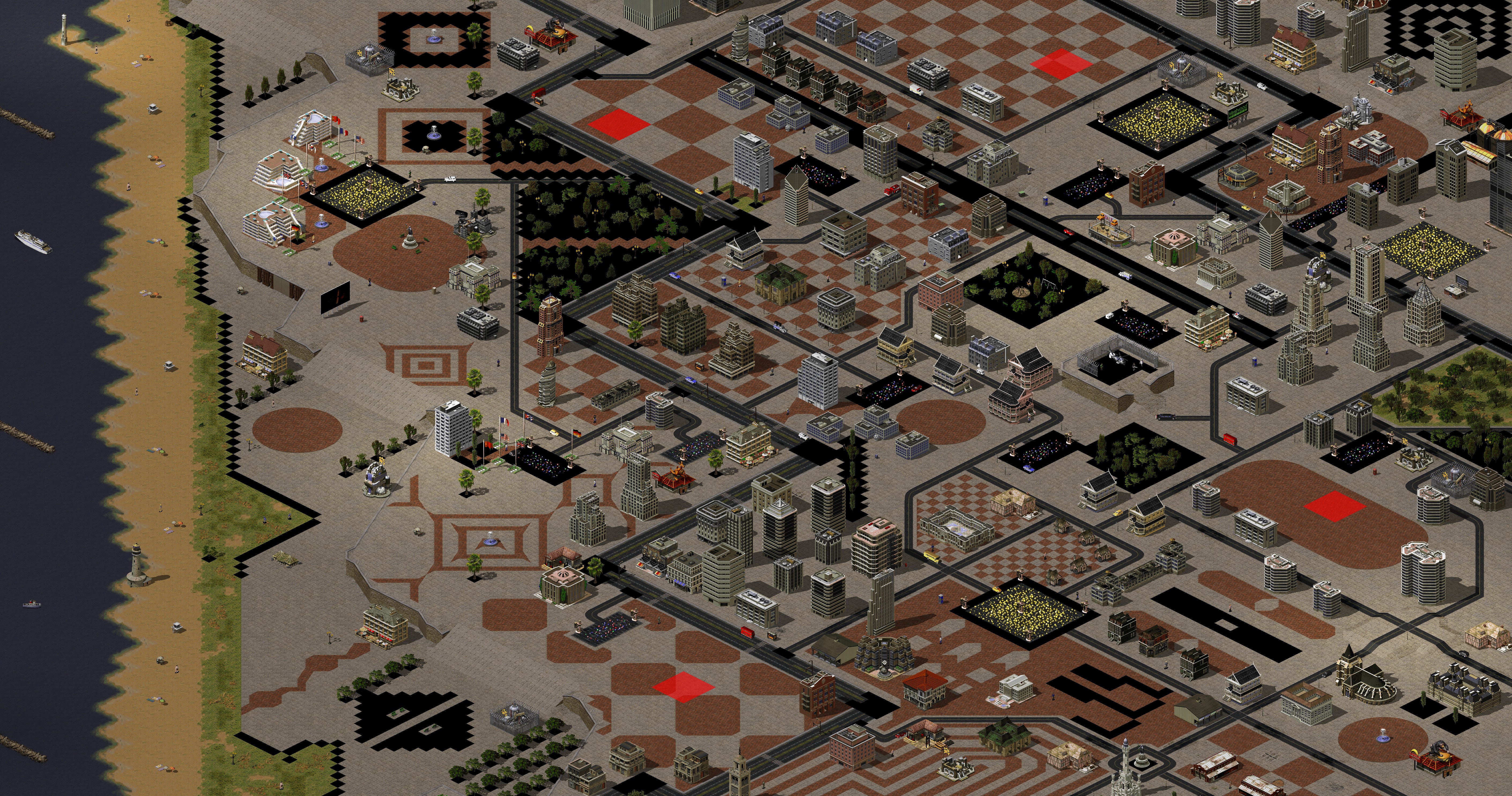 Rendered map: Tel Aviv