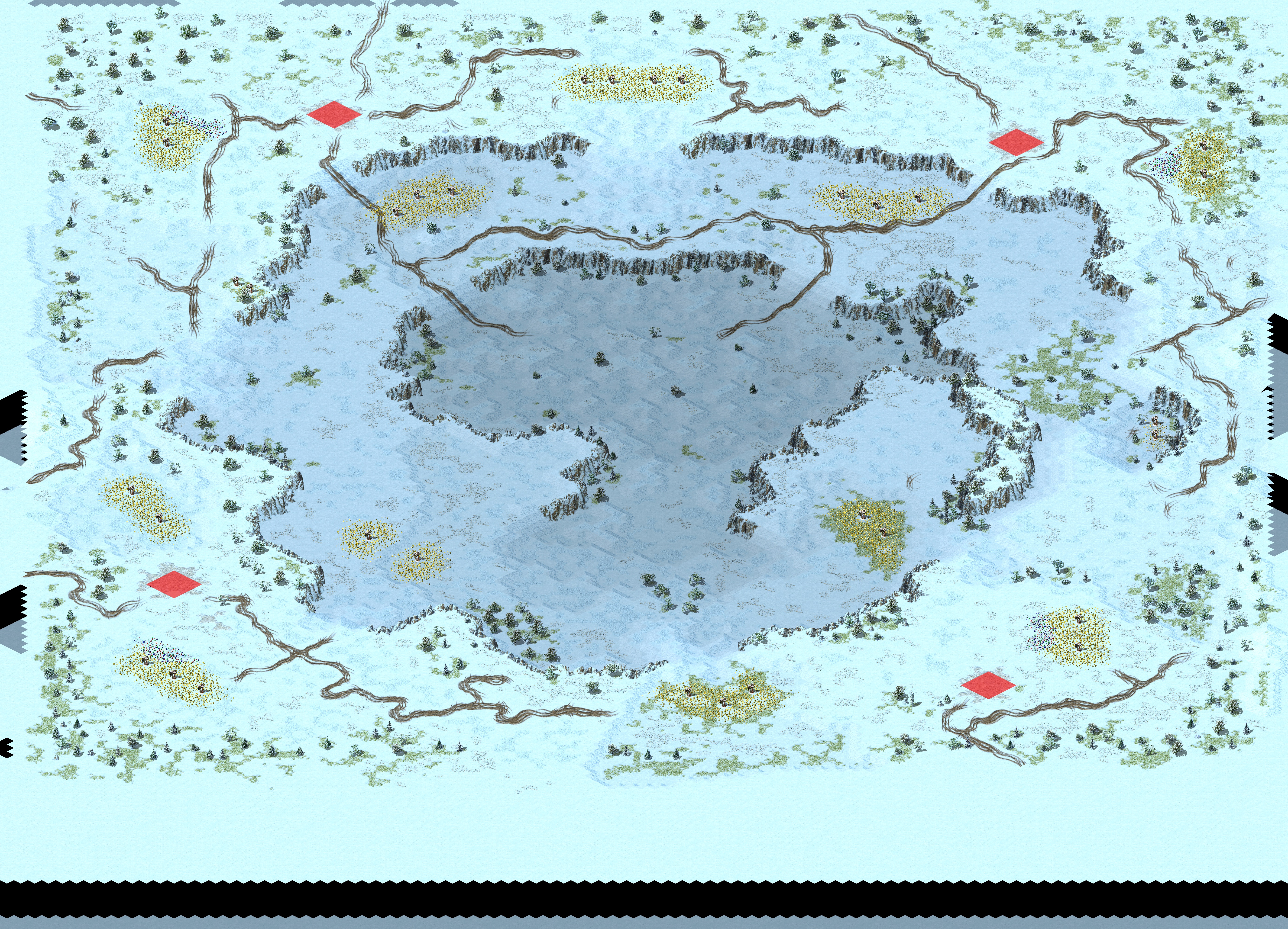 Rendered map: 冰天雪地 TE - 尤复赛事