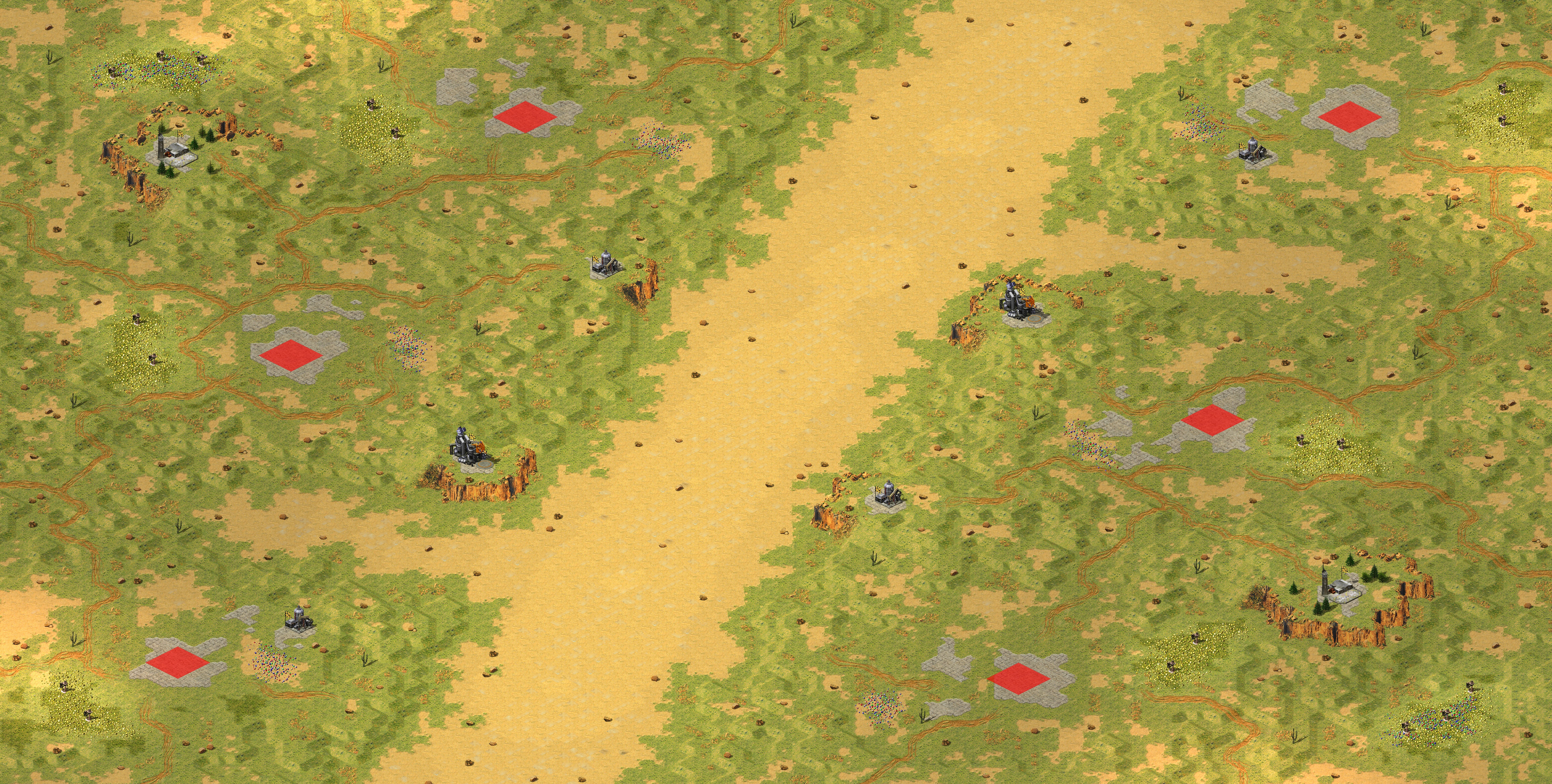 Rendered map: Quicksand River Sinking Edition