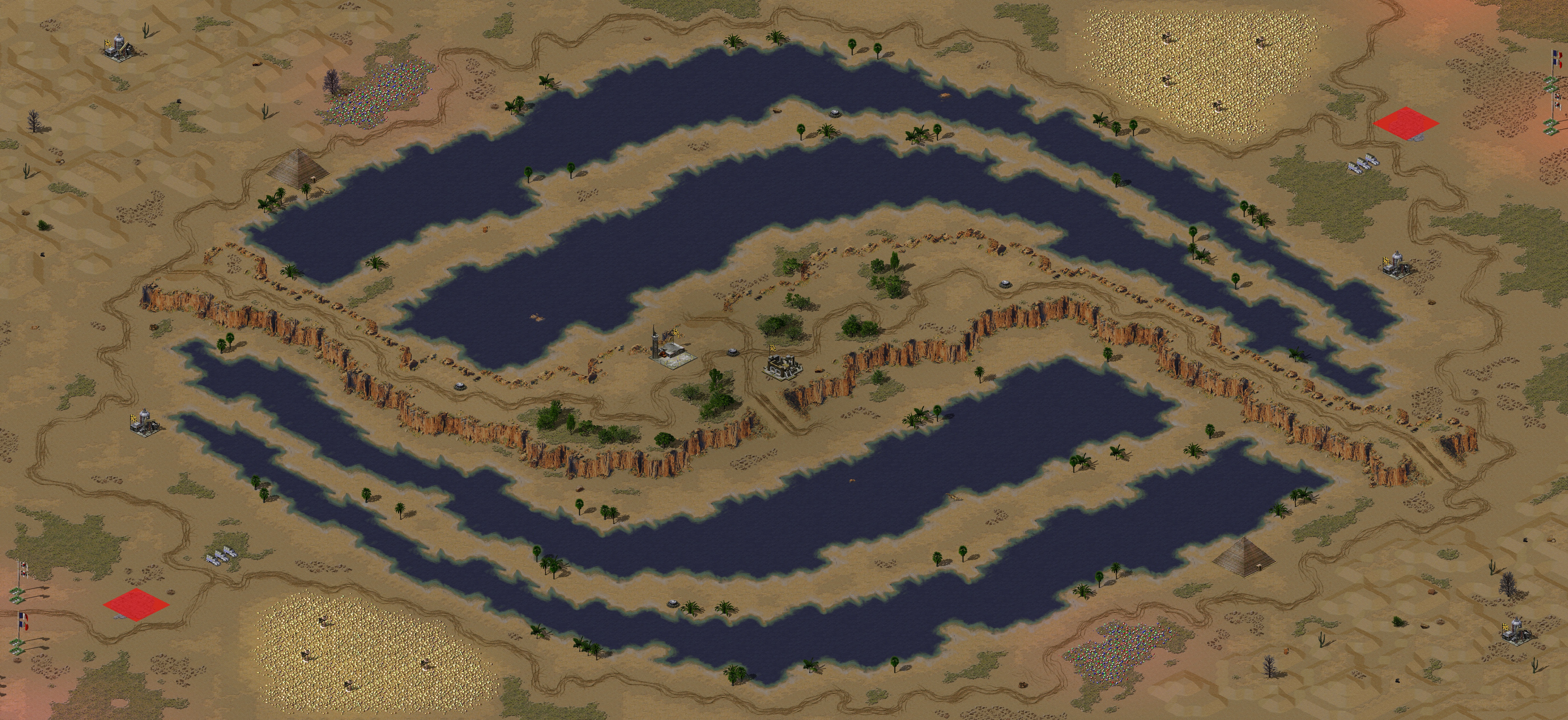 Rendered map: CANNOT move