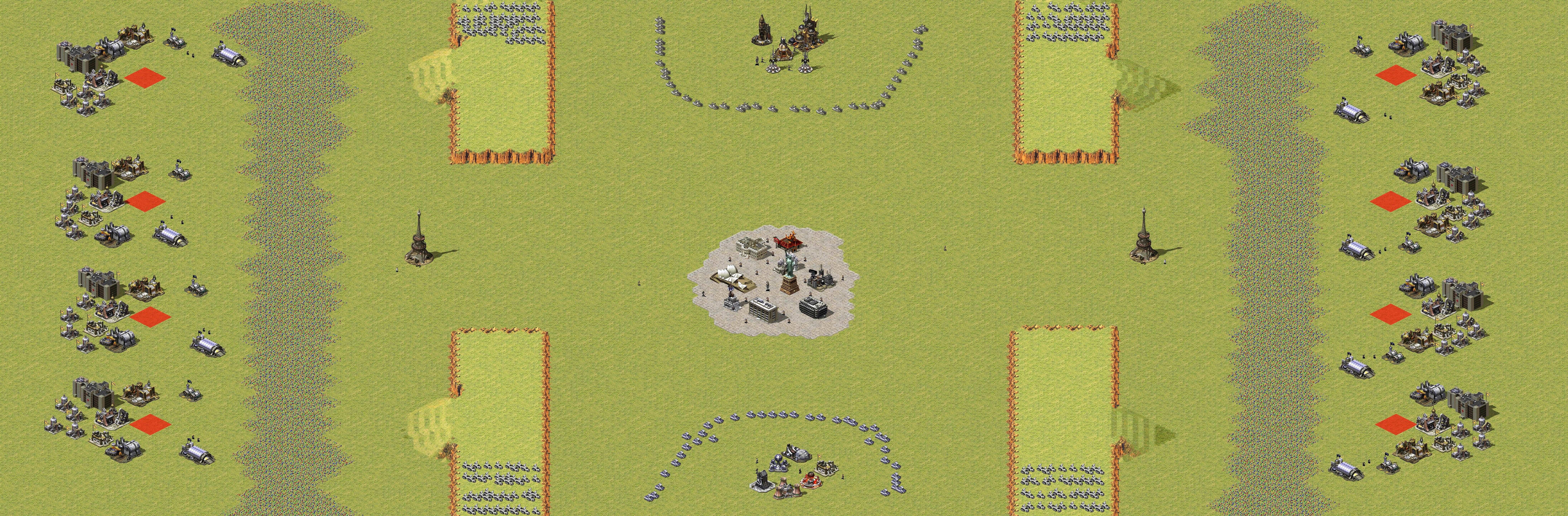Rendered map: 4v4 Crossroads