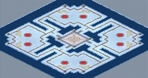 Rendered preview of [8] 2v2v2v2 Rhombic Oil in Center Sea War