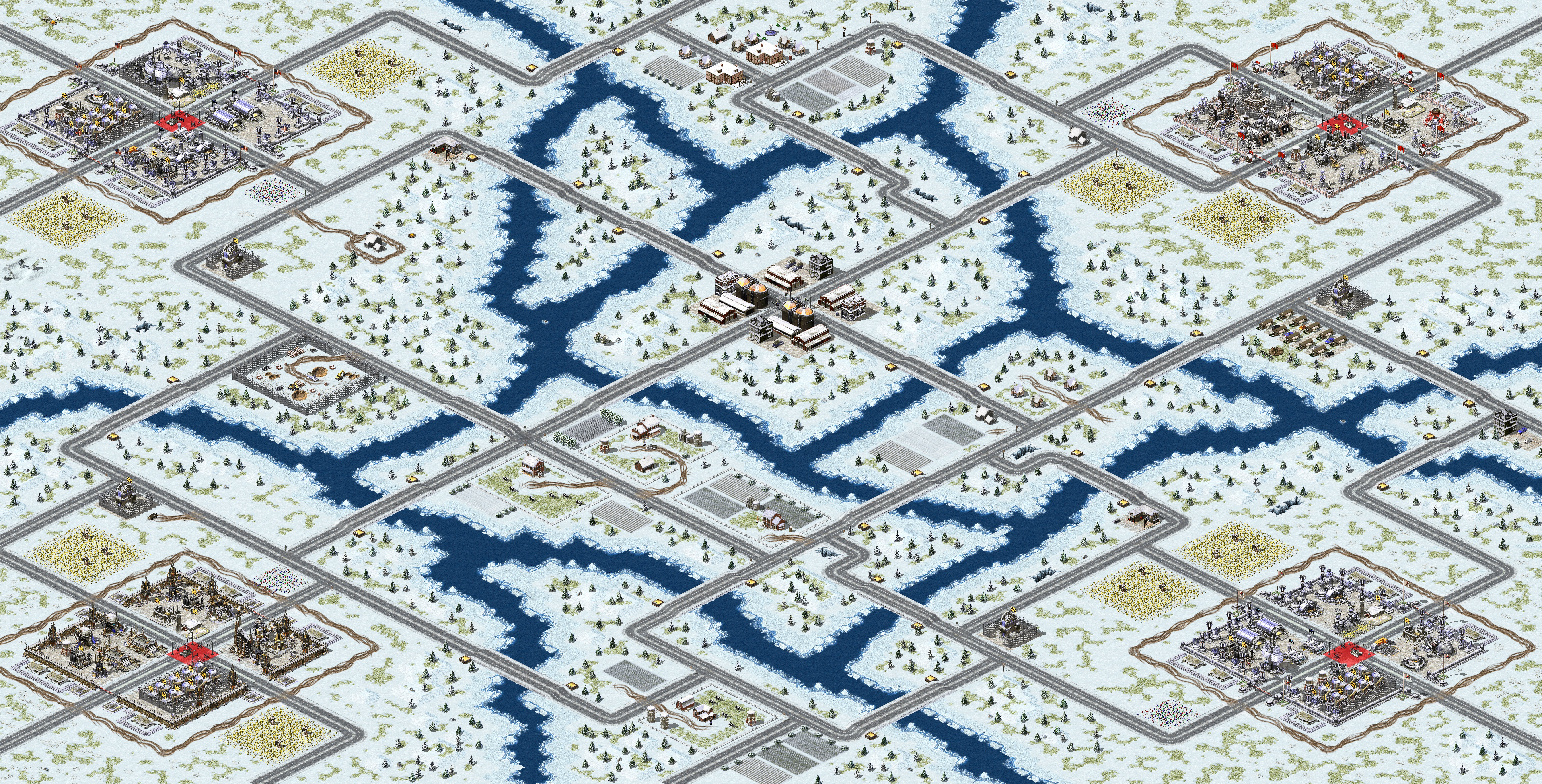Rendered map: Besieged Forts