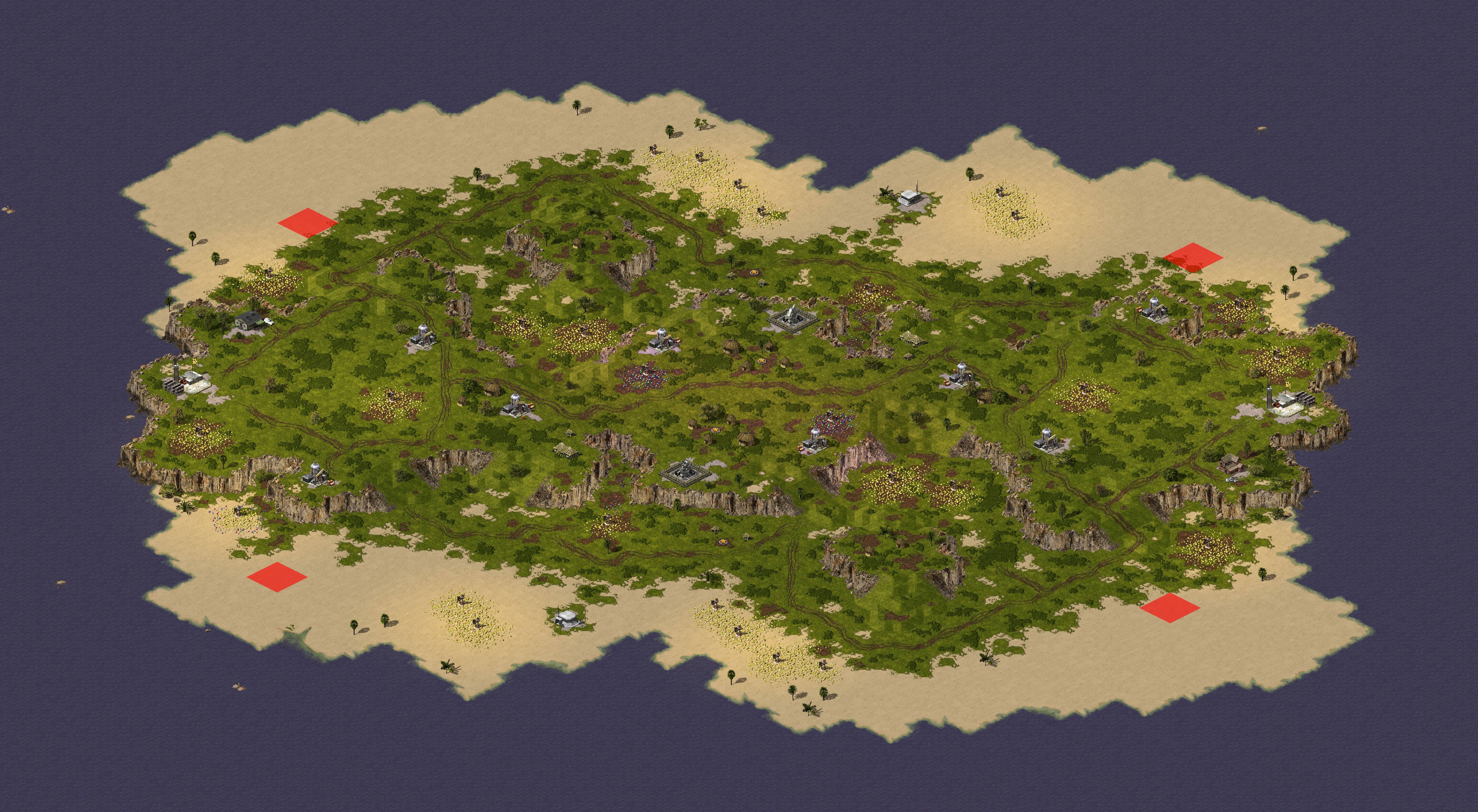 Rendered map: Isle of Oades (4)