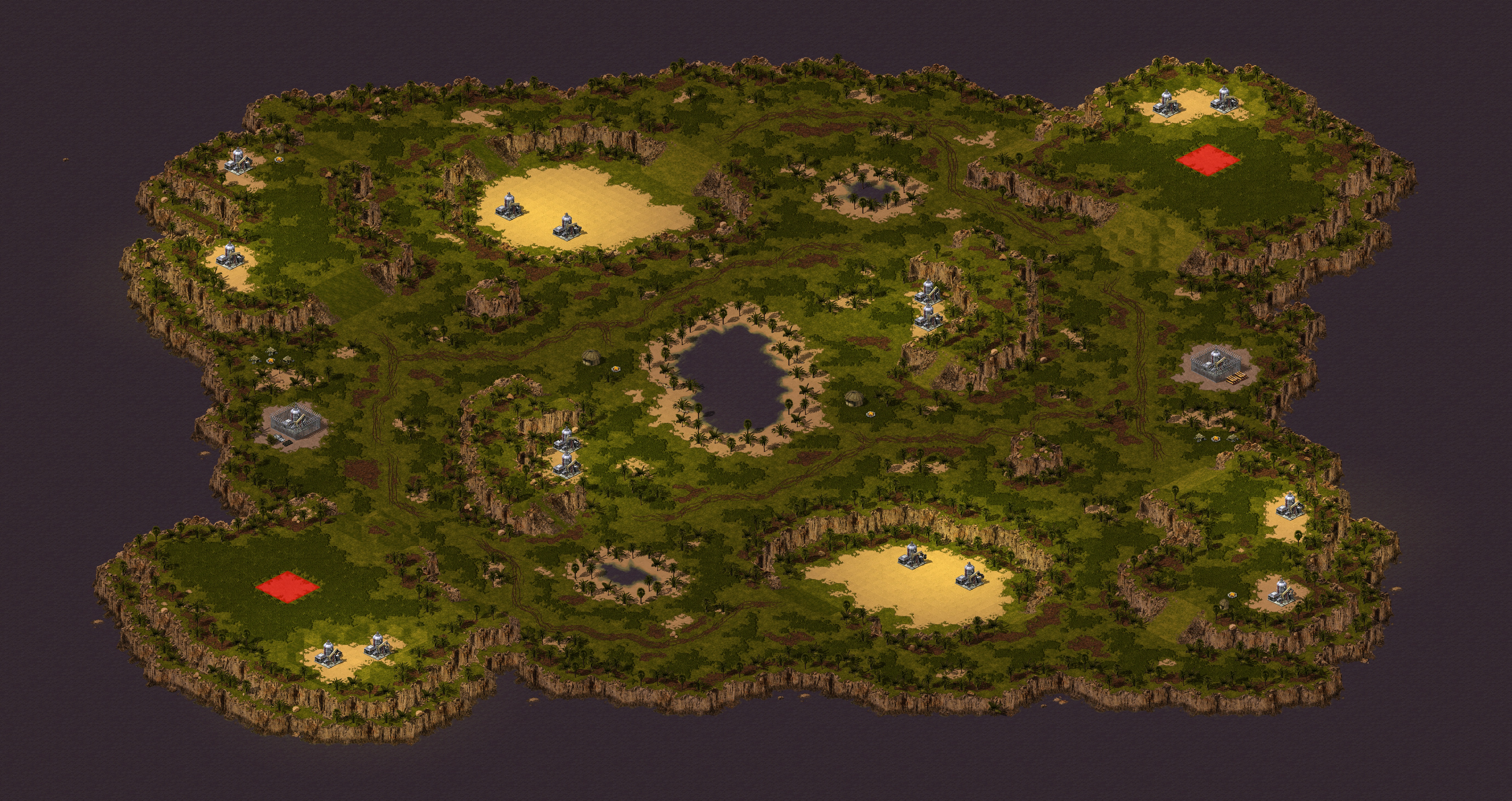 Rendered map: Oasis Trouble (2)