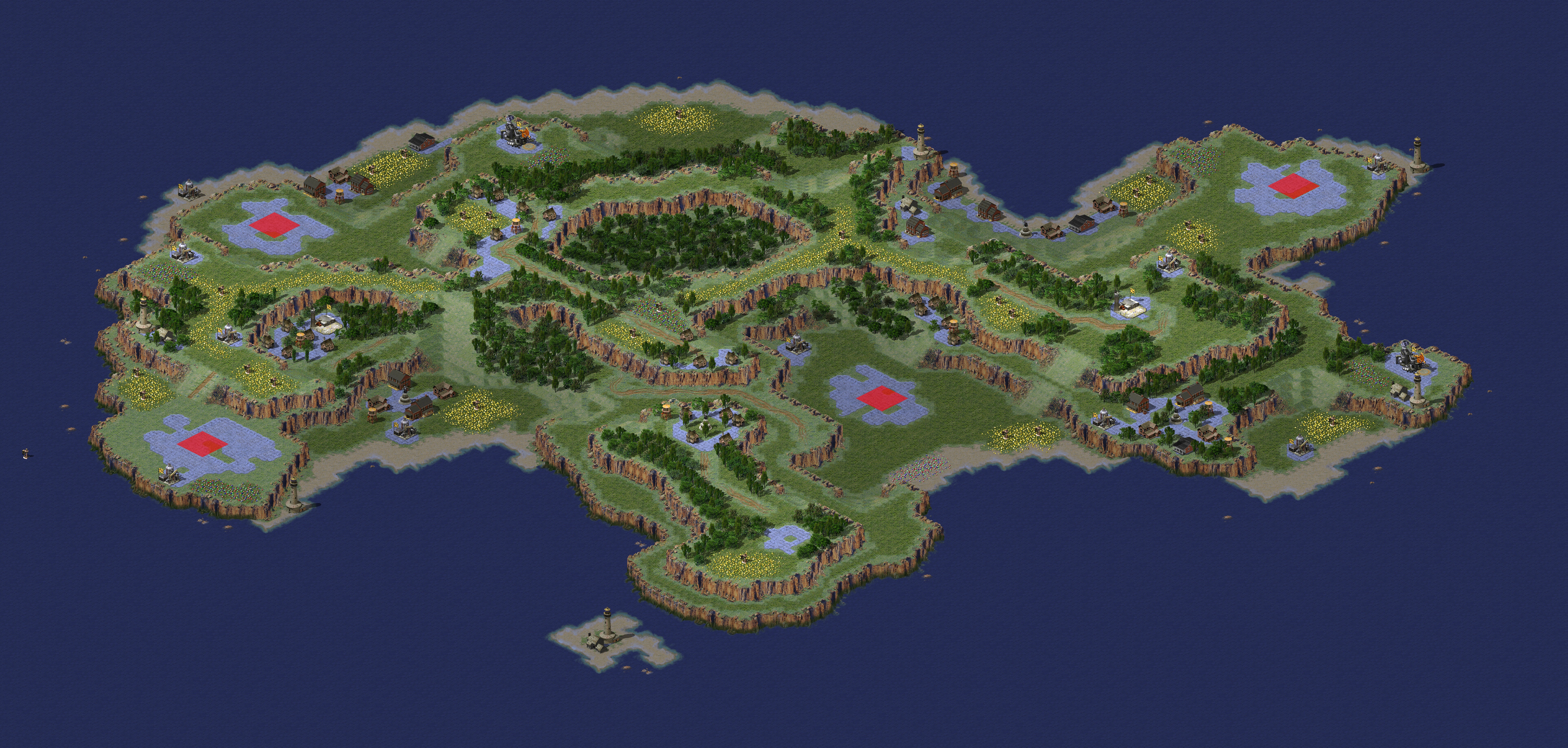 Rendered map: Samos Island (2-4)