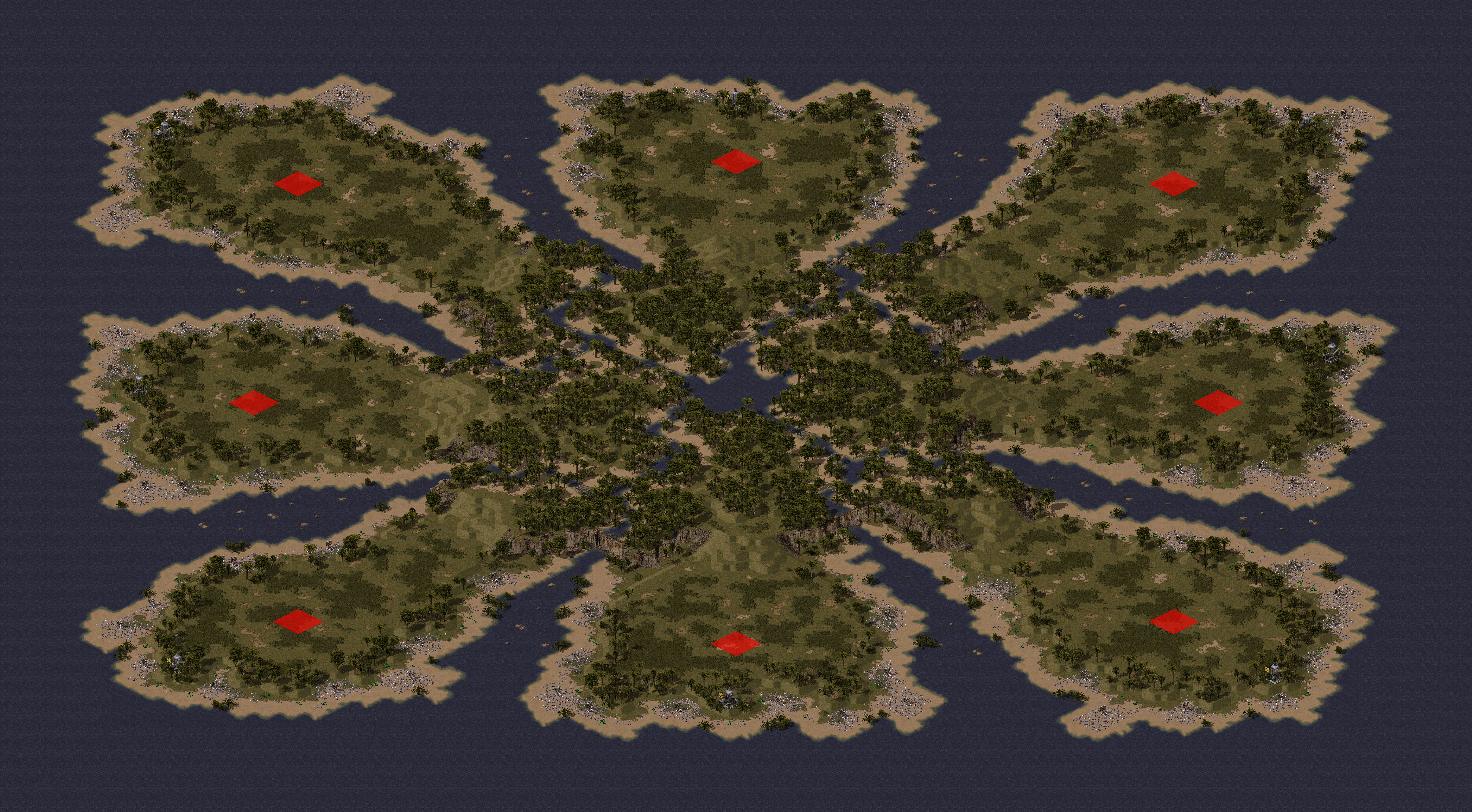 Rendered map: Jungle Warfare