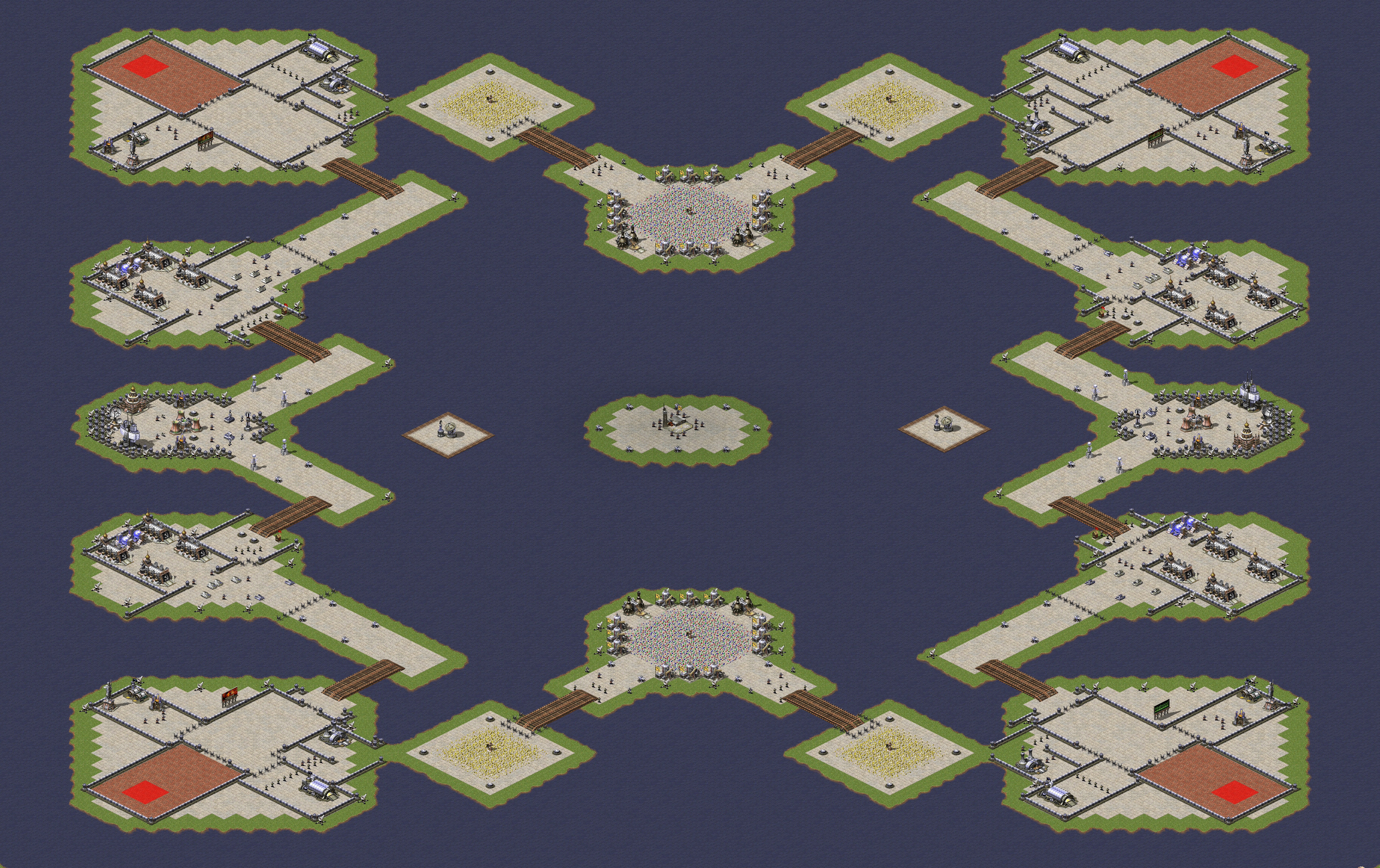 Rendered map: Resource Grab Island