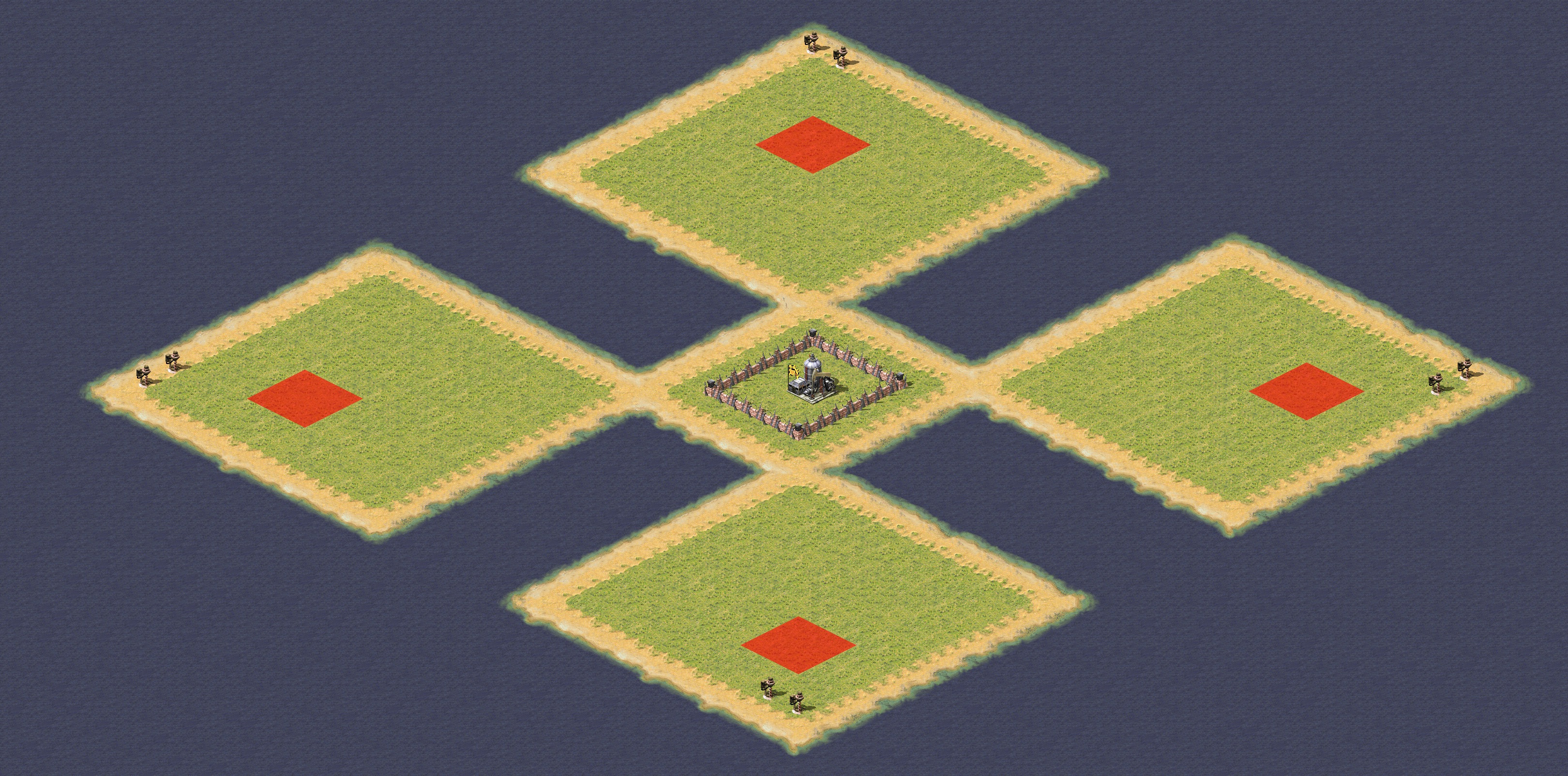 Rendered map: Oil Field Grab 4 Player Small Patch (4)