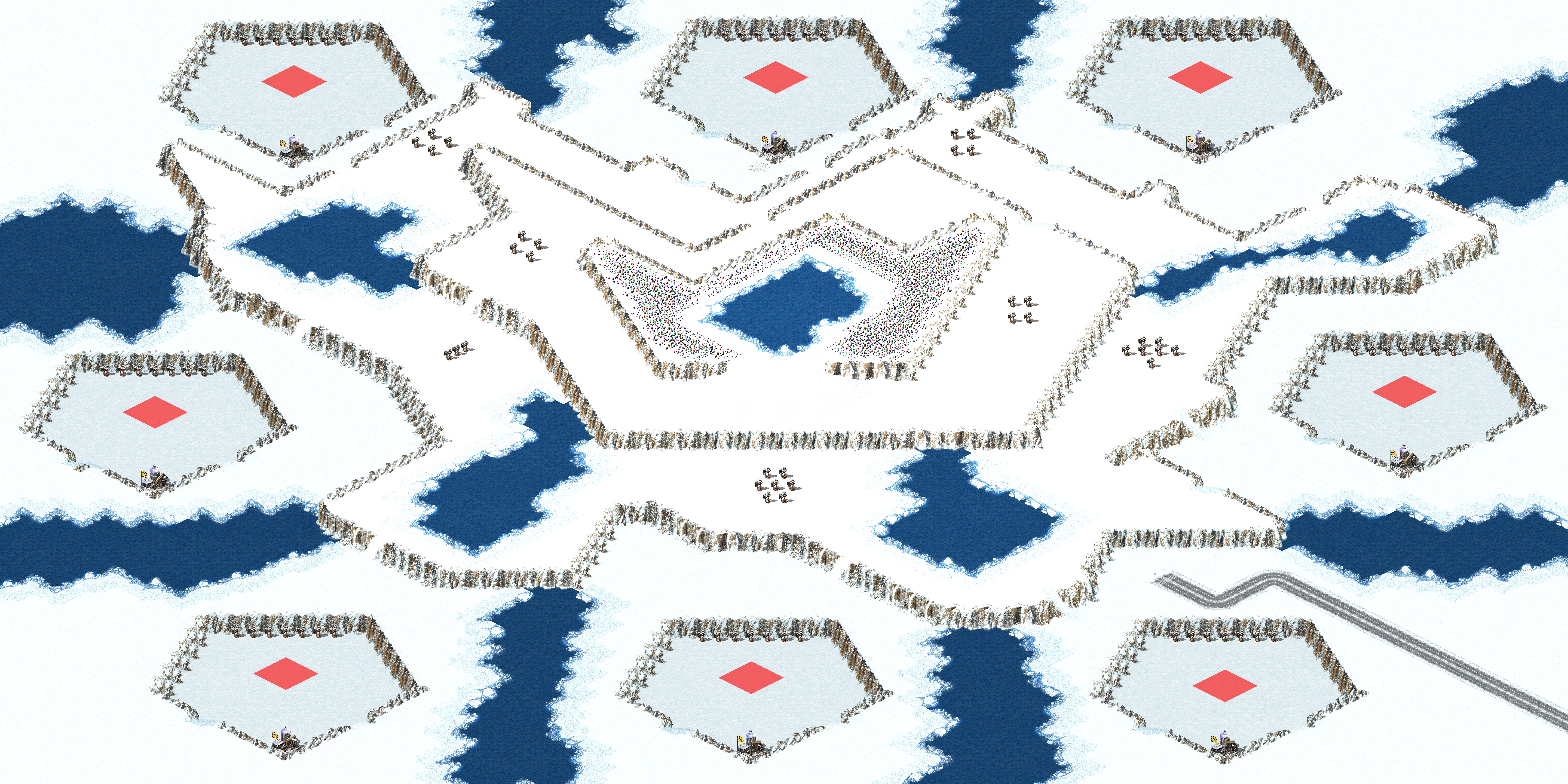 Rendered map: Mountain Snows