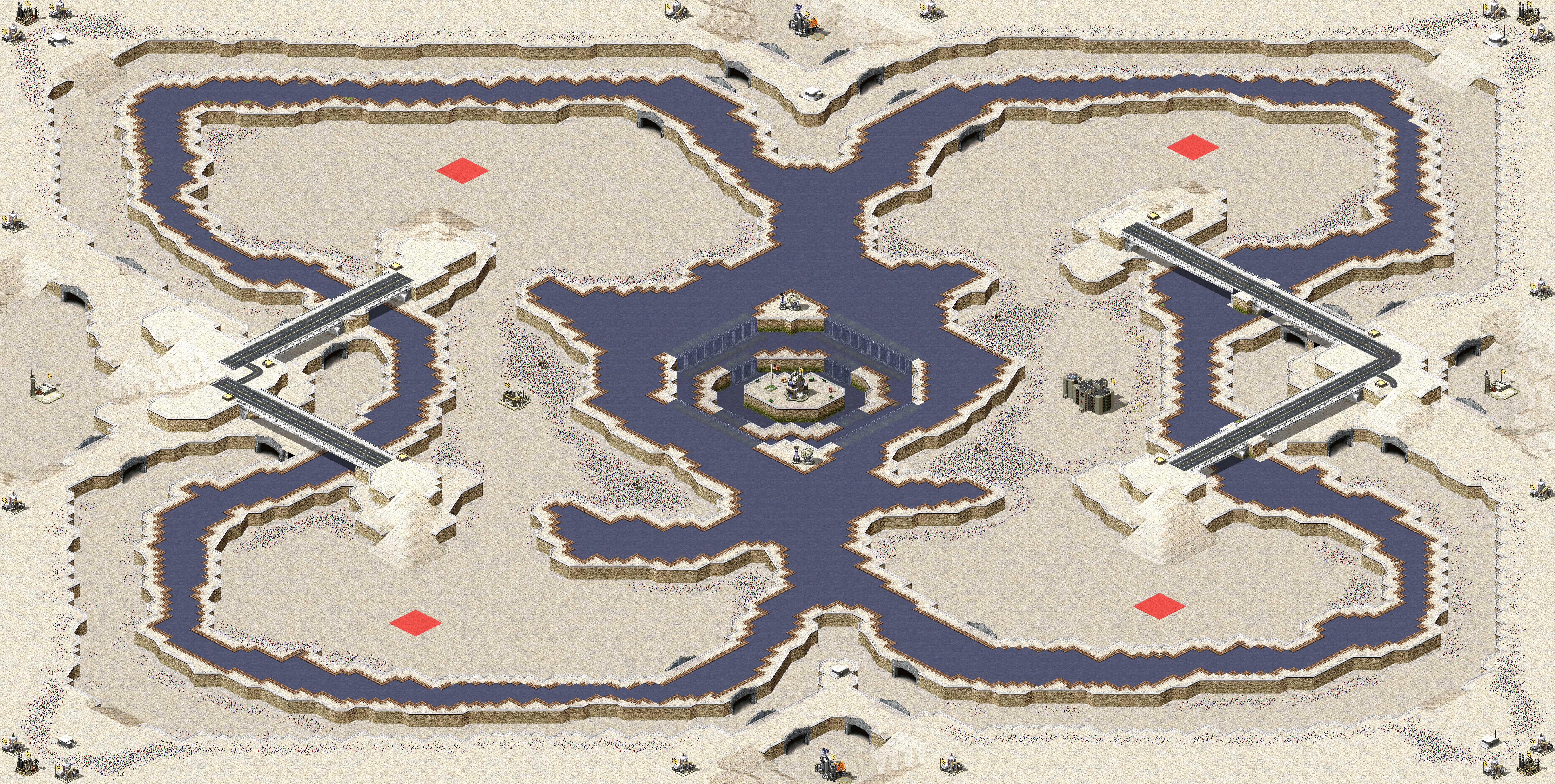 Rendered map: (TX) Center Falls