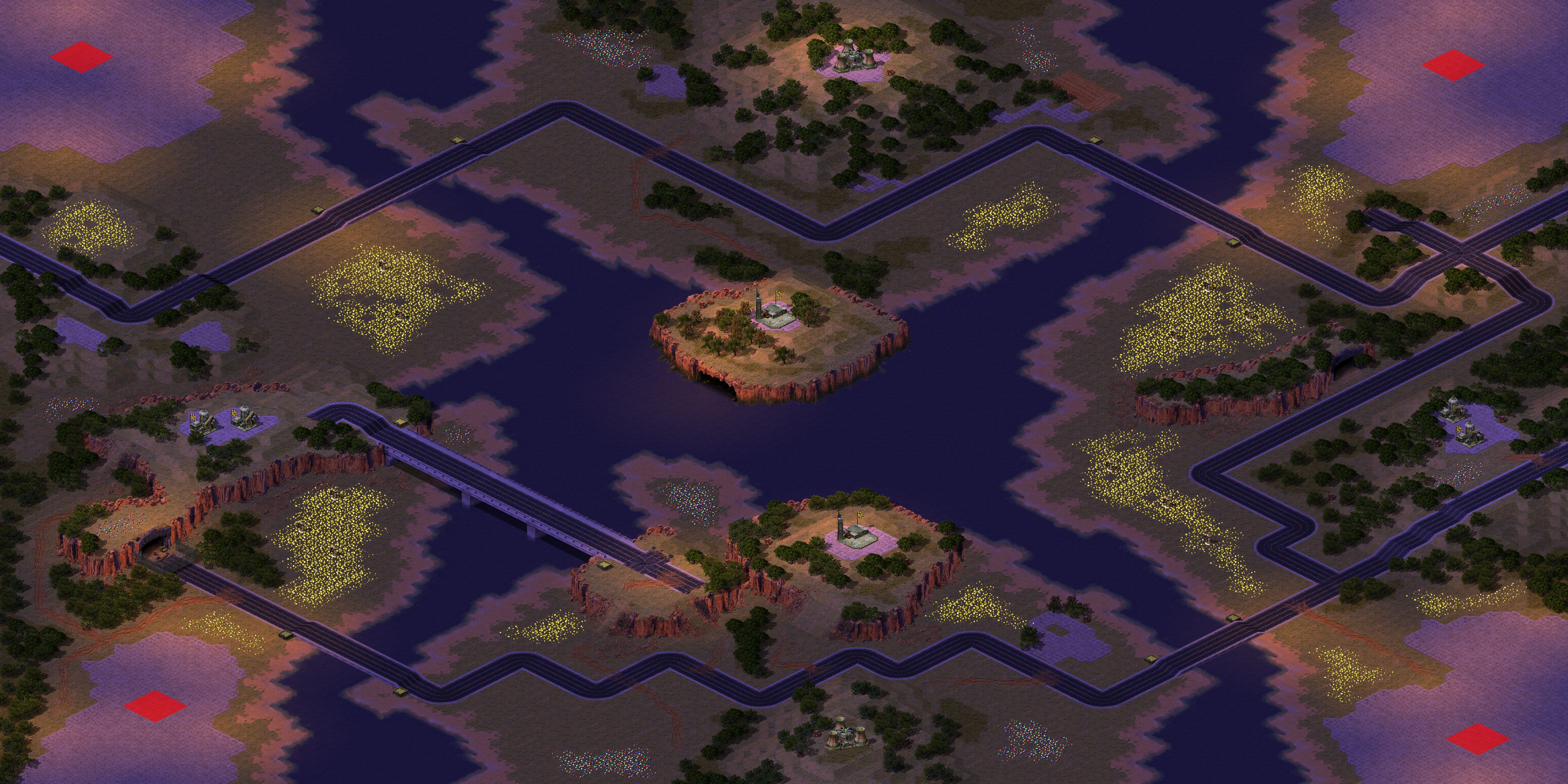 Rendered map: 四人对战（4）