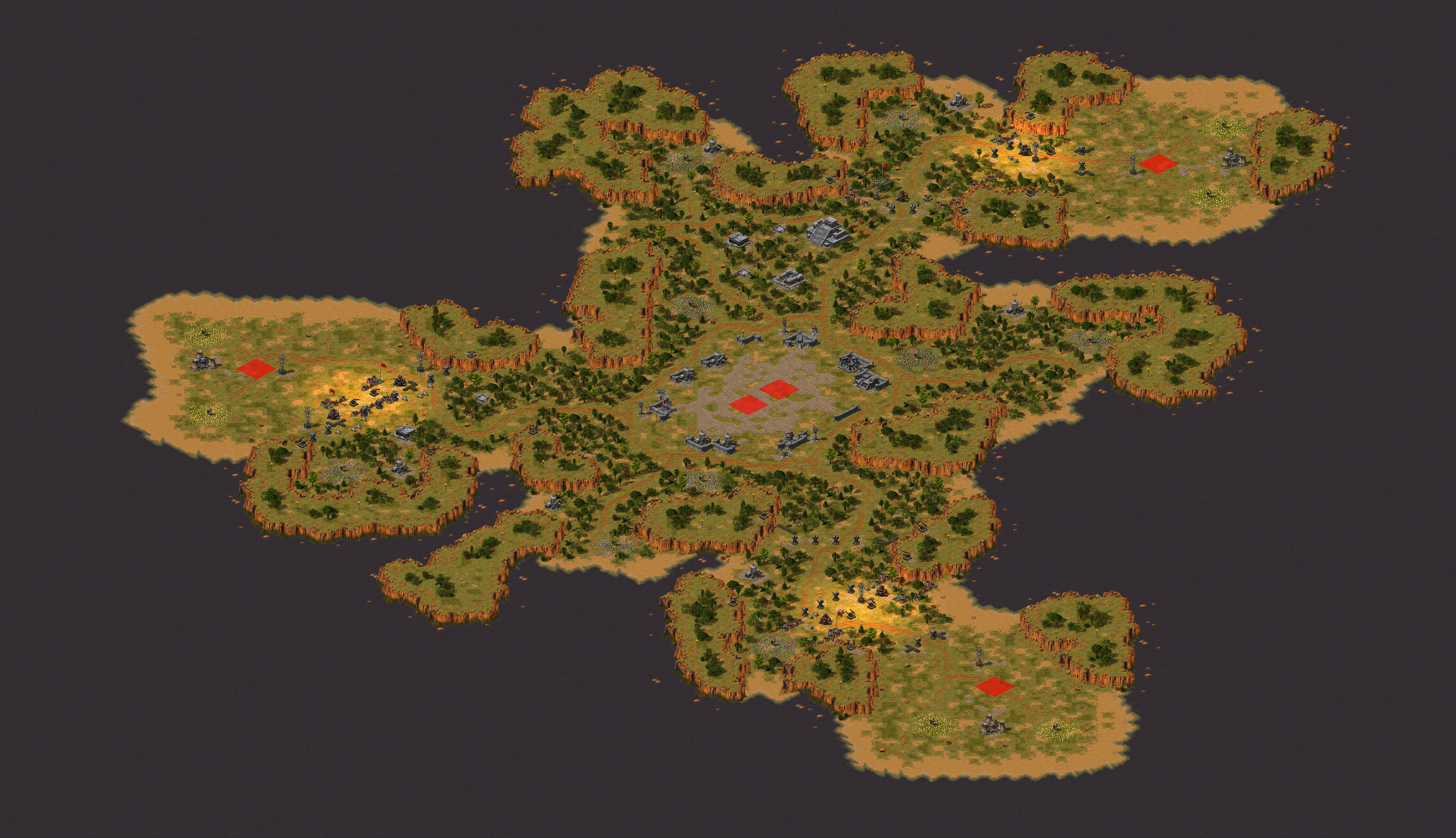 Rendered map: Moltencore Challenge
