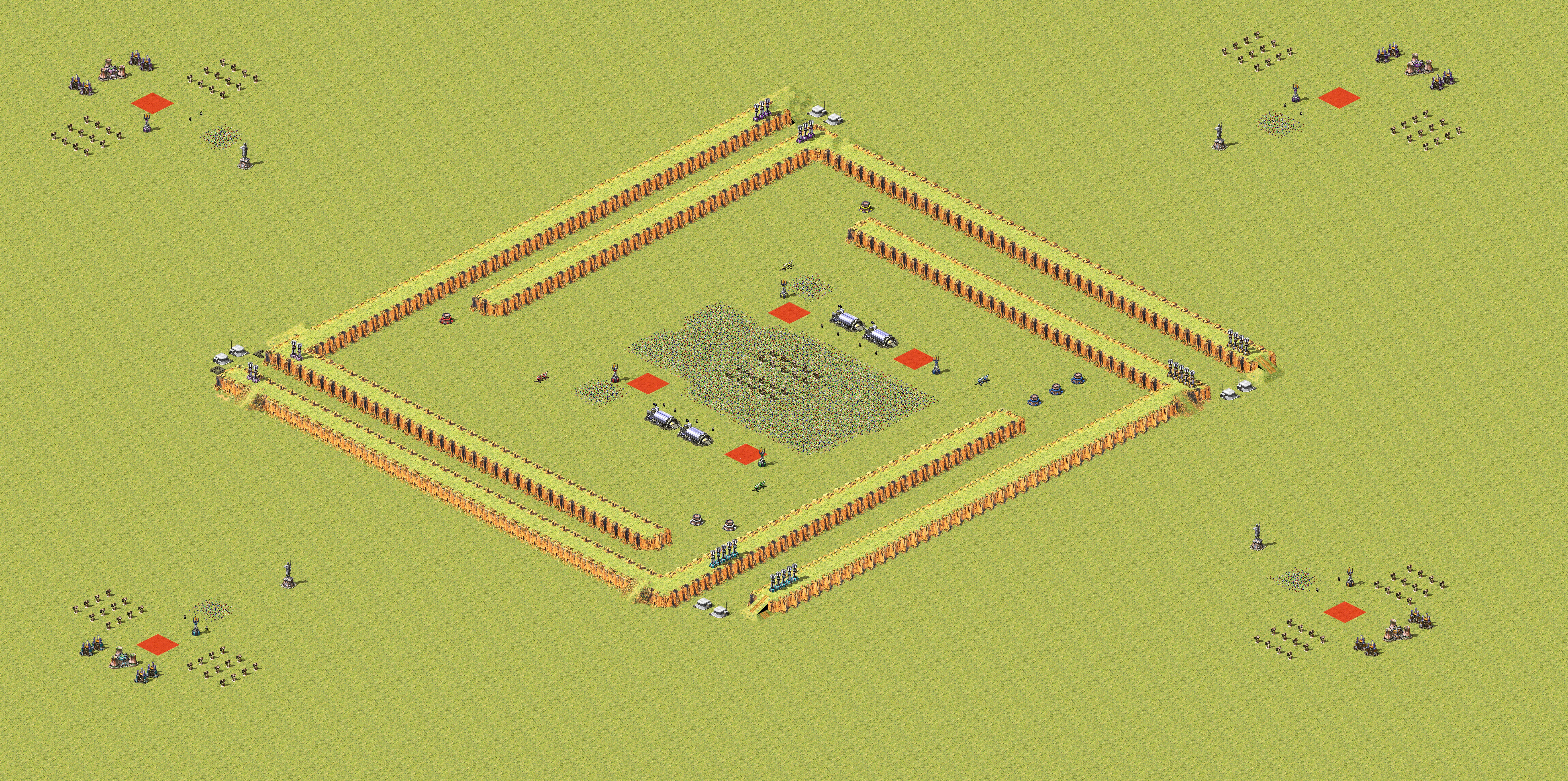 Rendered map: Breakout - Allies vs Soviet 4v4