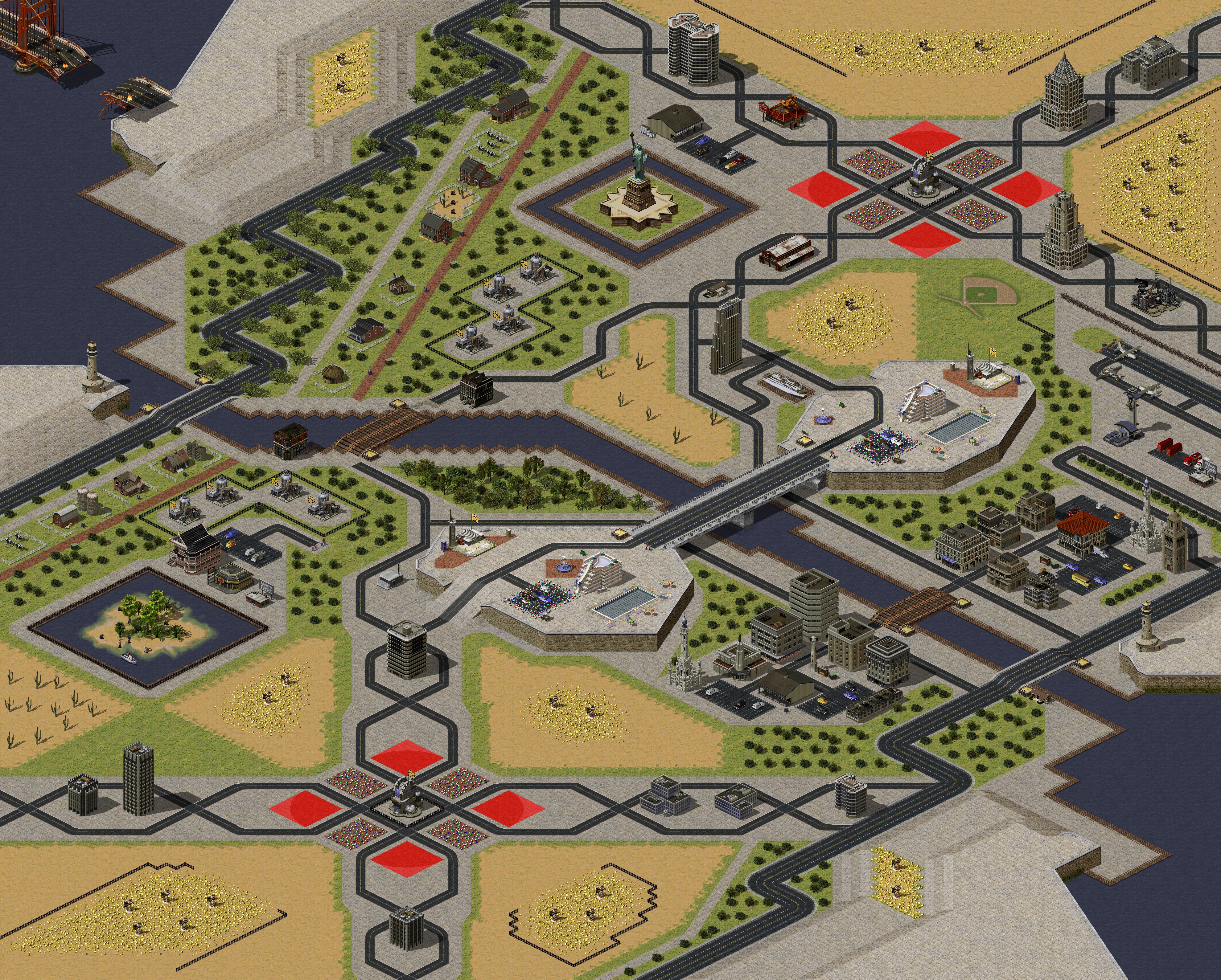 Rendered map: 一条归桥