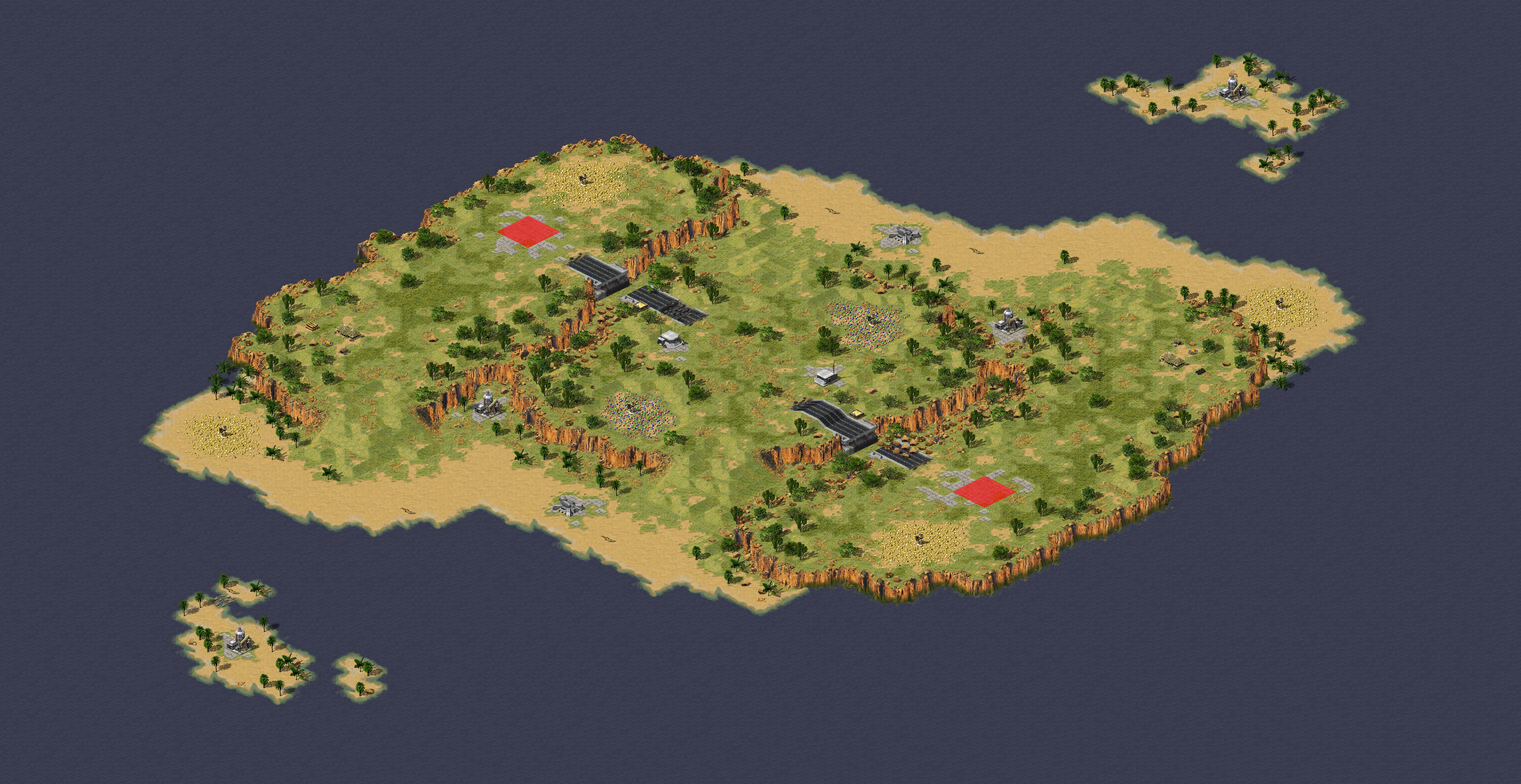 Rendered map: Canyon Fodder II