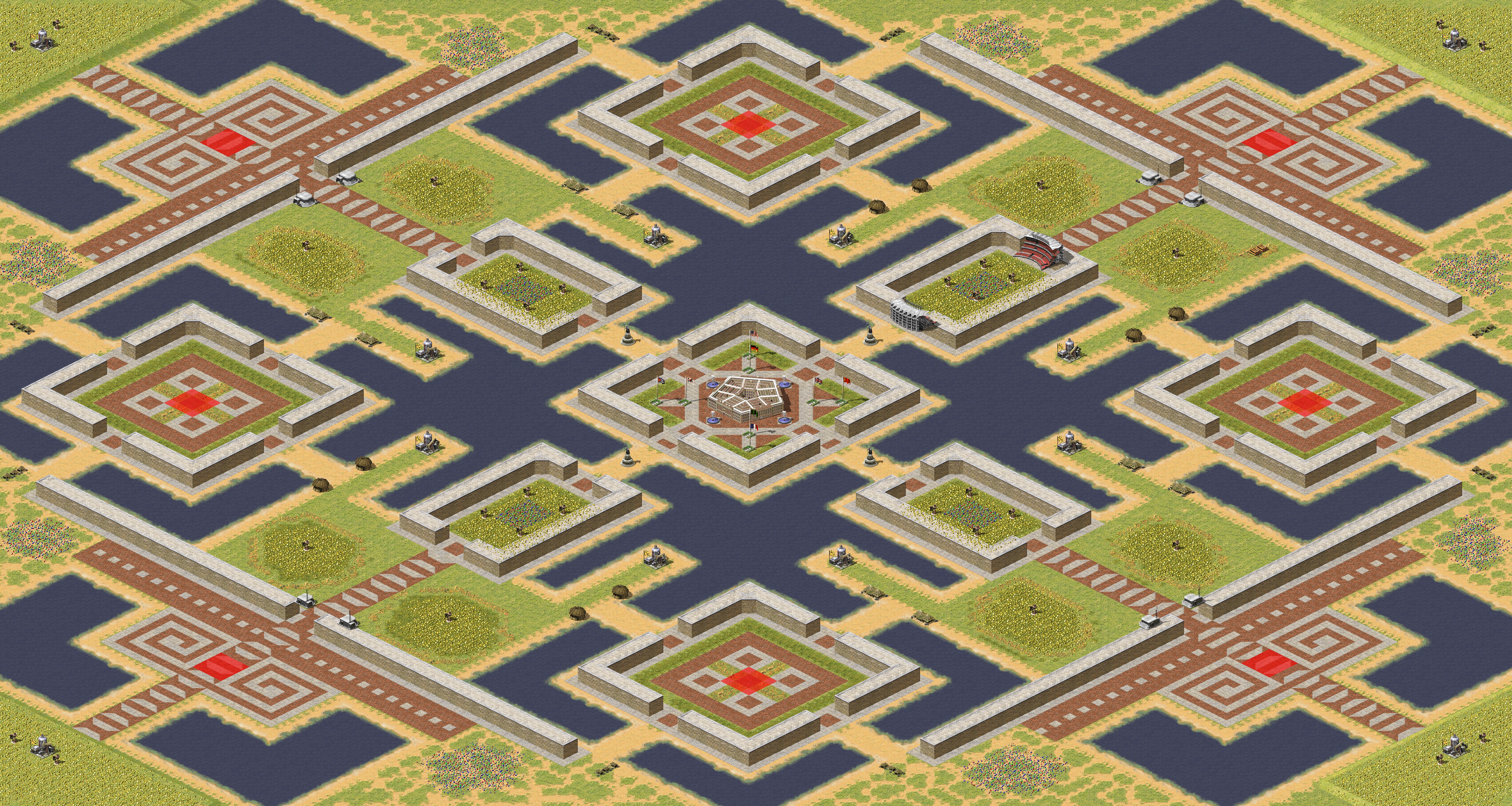 Rendered map: Castle Walls