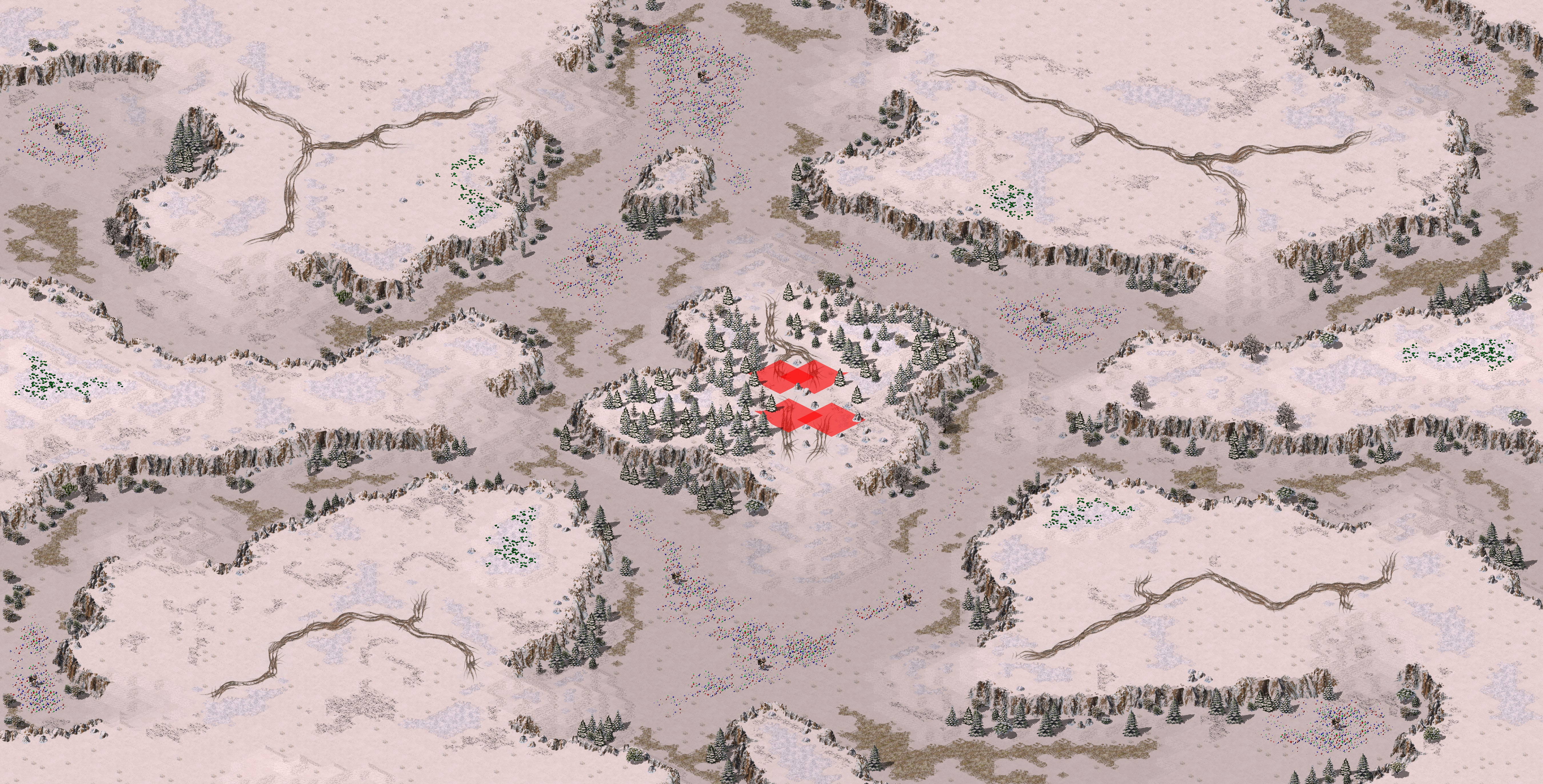 Rendered map: Snow Valley (Land Rush)