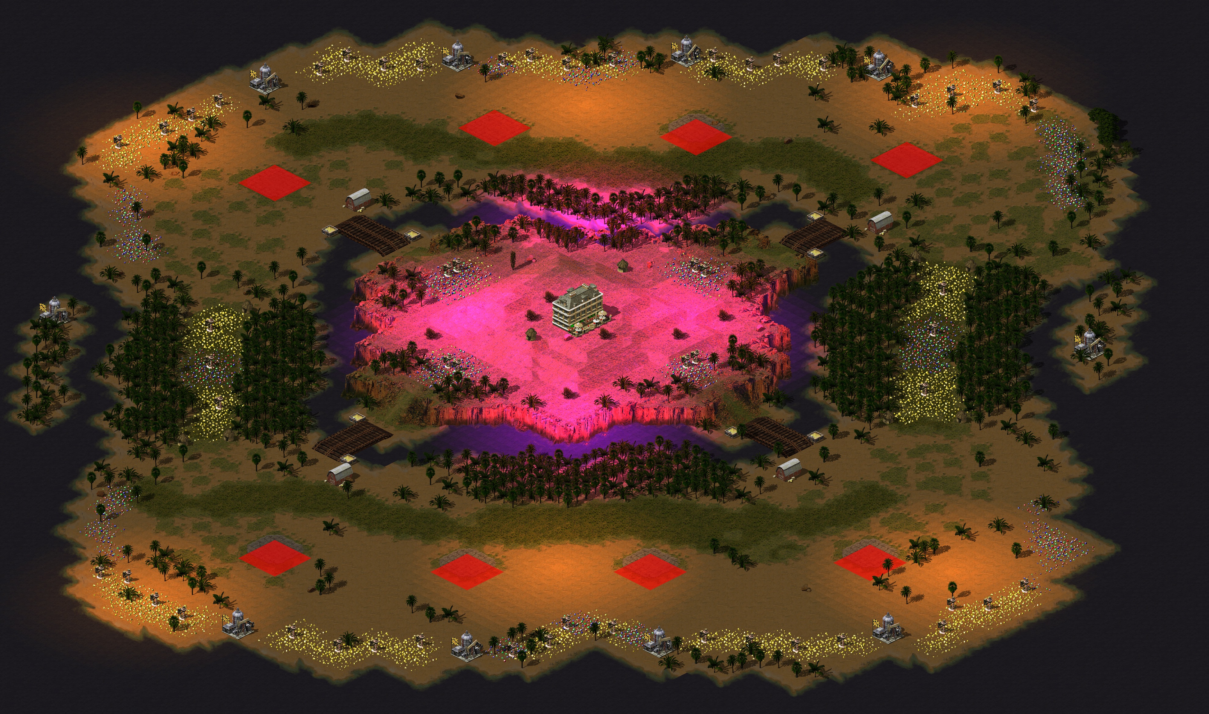 Rendered map: Crimson Moon 4v4