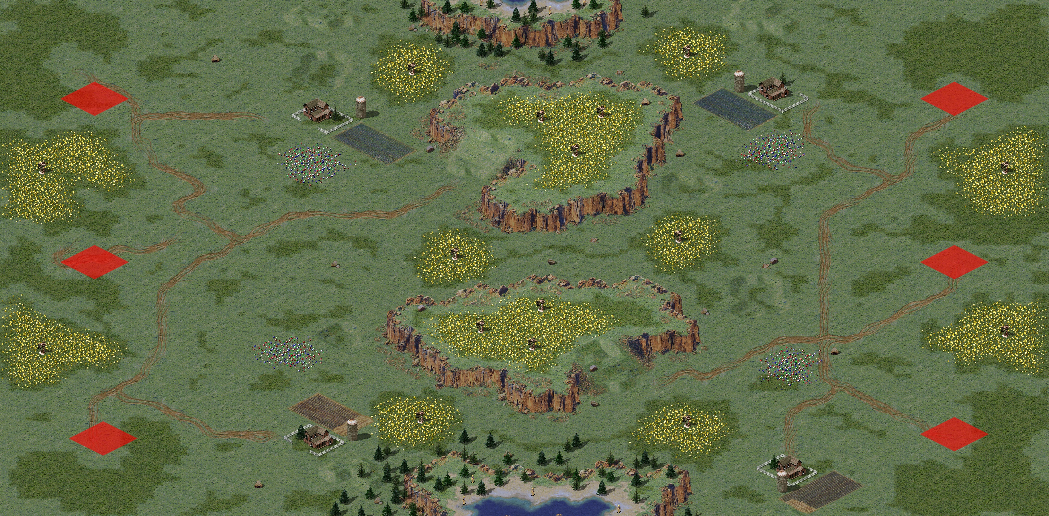 Rendered map: 草地之旅 - 赛事专用