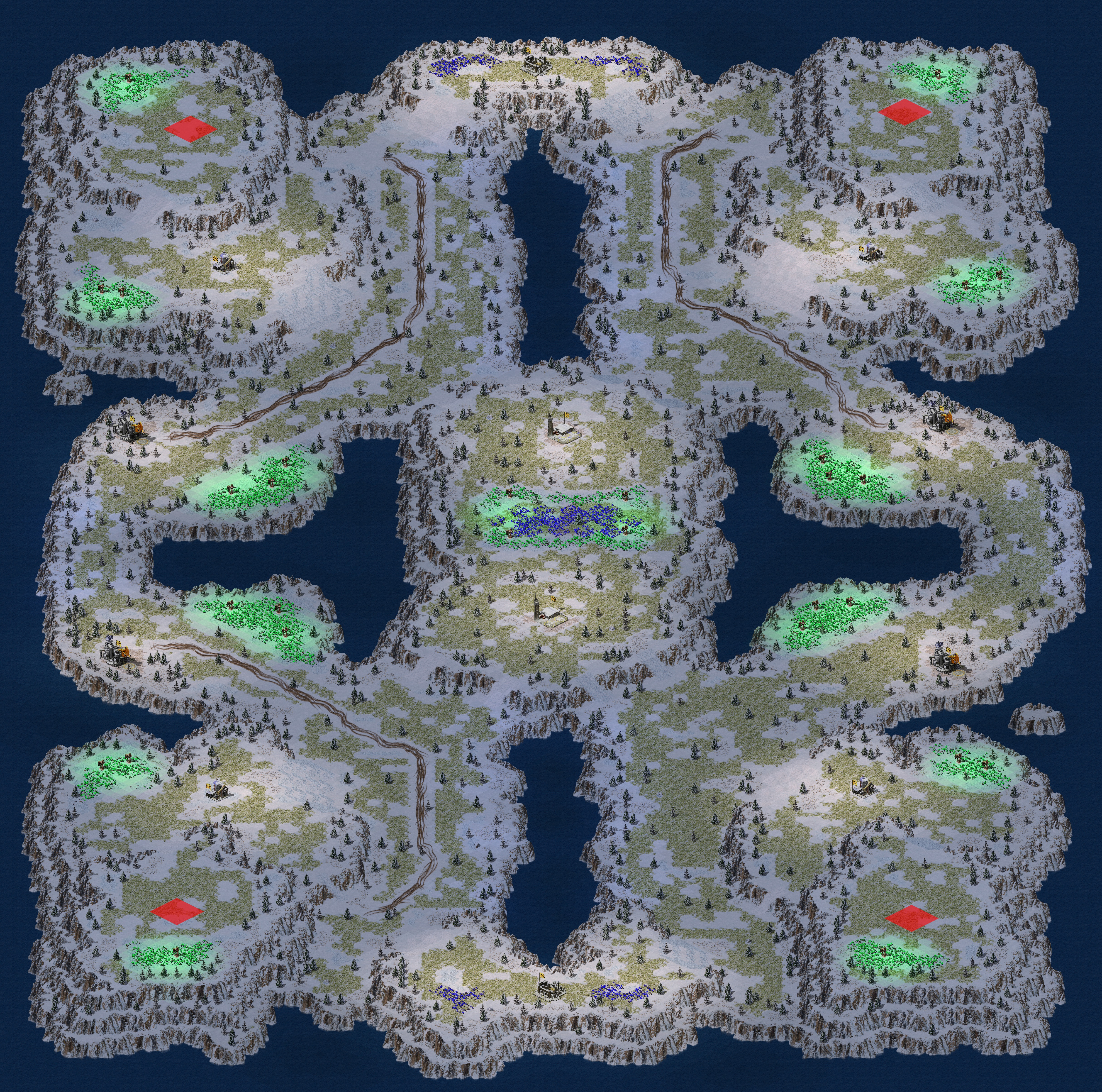 Rendered map: Frost